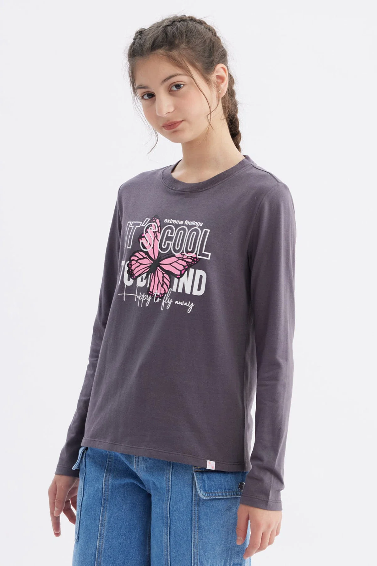 Polera Niña Básica Teen Marengo - Image 2