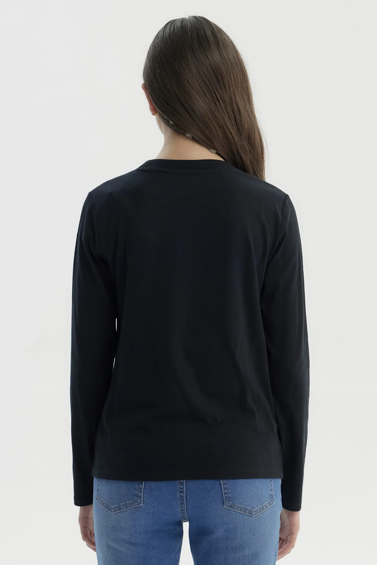 Polera Niña Básica Teen Negro - Image 3