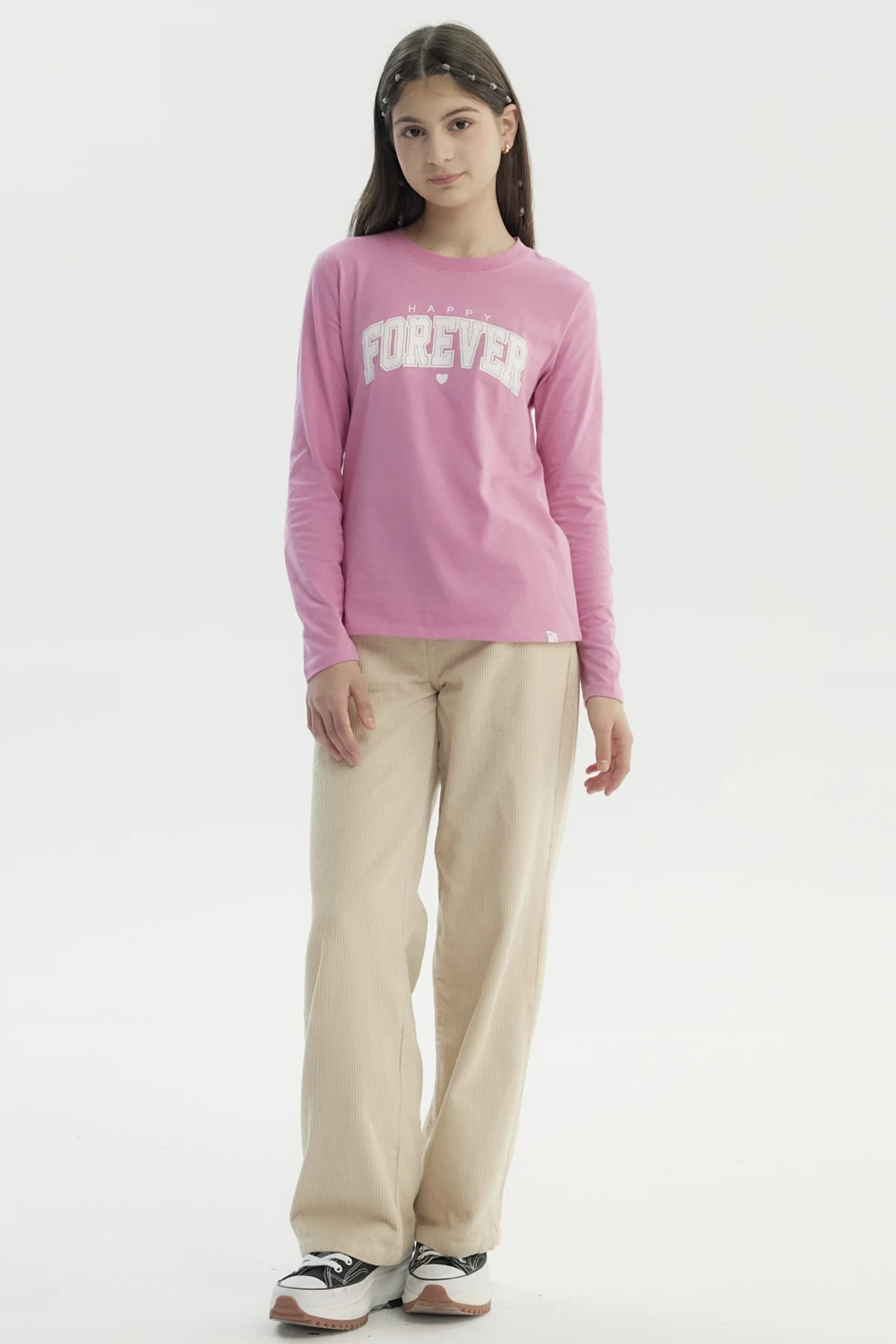 Polera Niña Básica Teen Rosado - Image 4