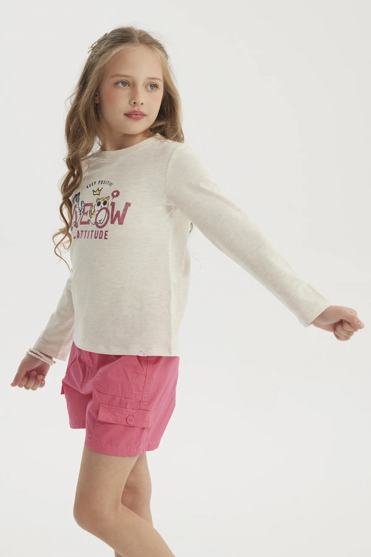 Polera Niña Básica Toddler Beige - Image 2