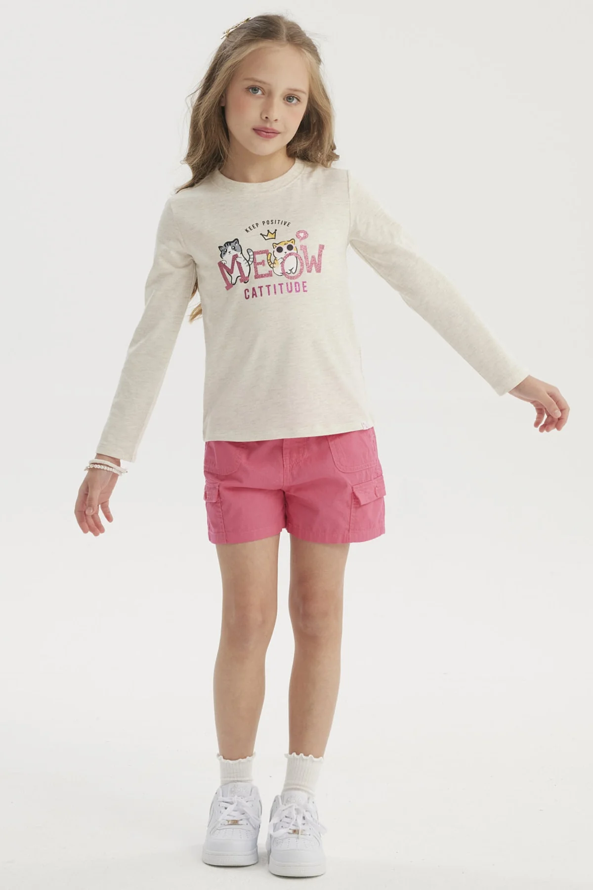 Polera Niña Básica Toddler Beige - Image 4