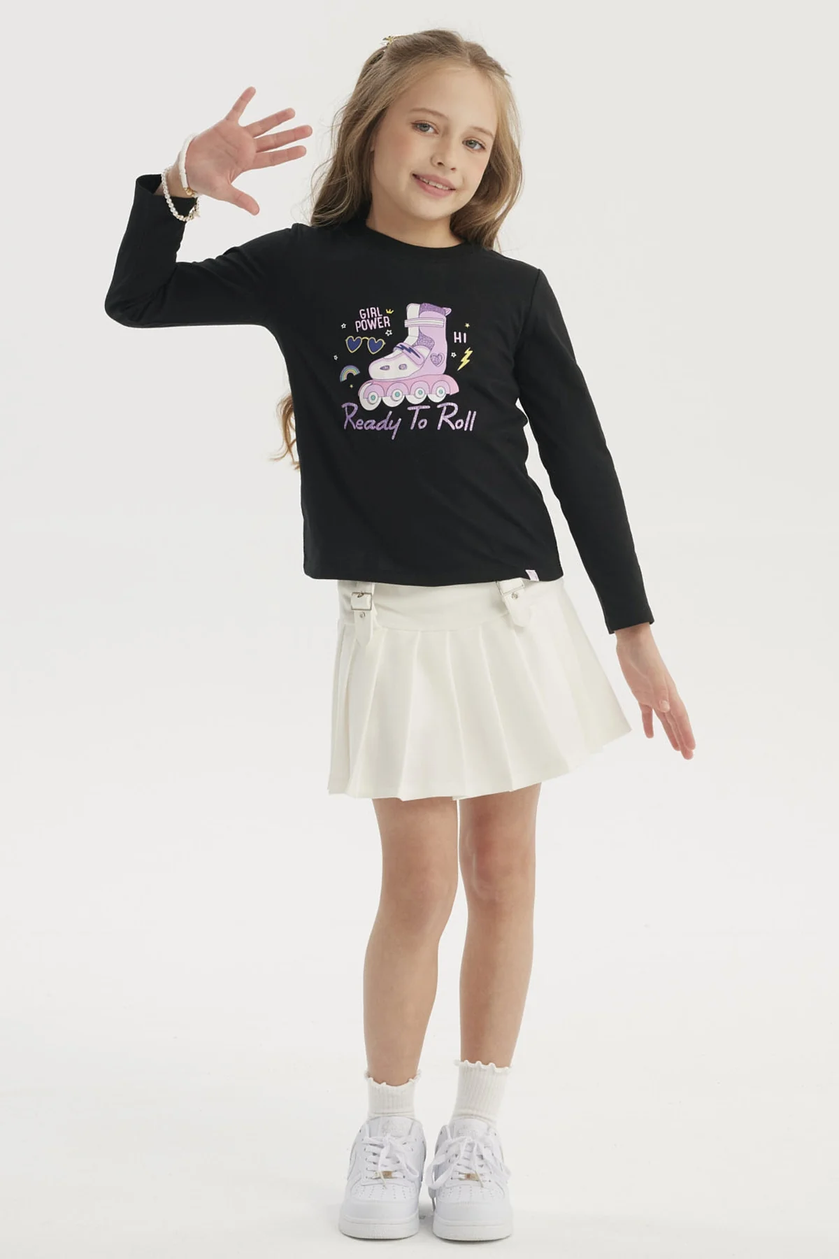 Polera Niña Básica Toddler Negro - Image 4