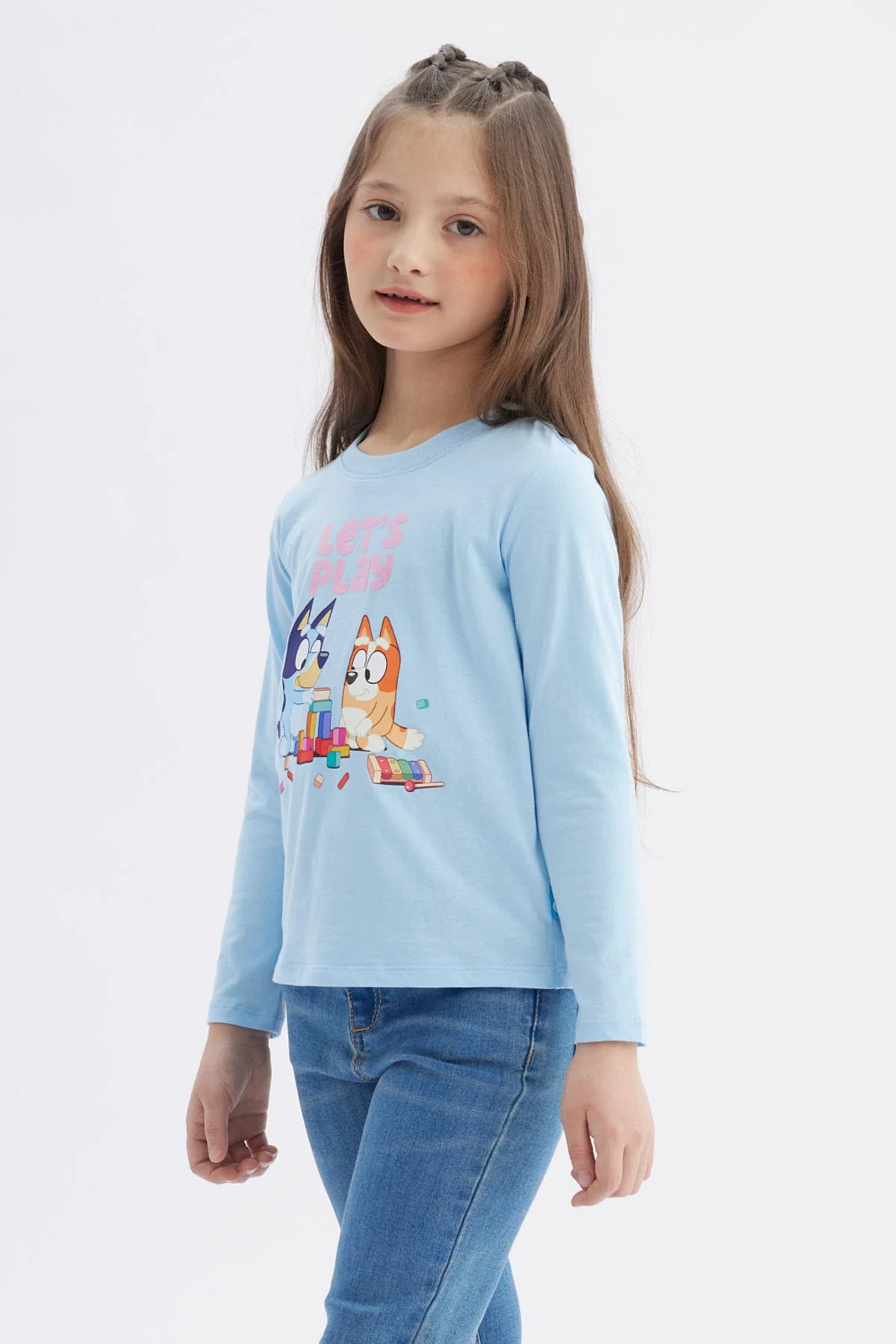 Polera Niña Bluey Celeste - Image 2
