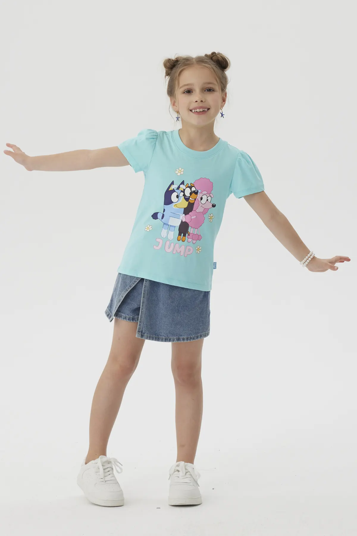 Polera Niña Bluey Turquesa - Image 4