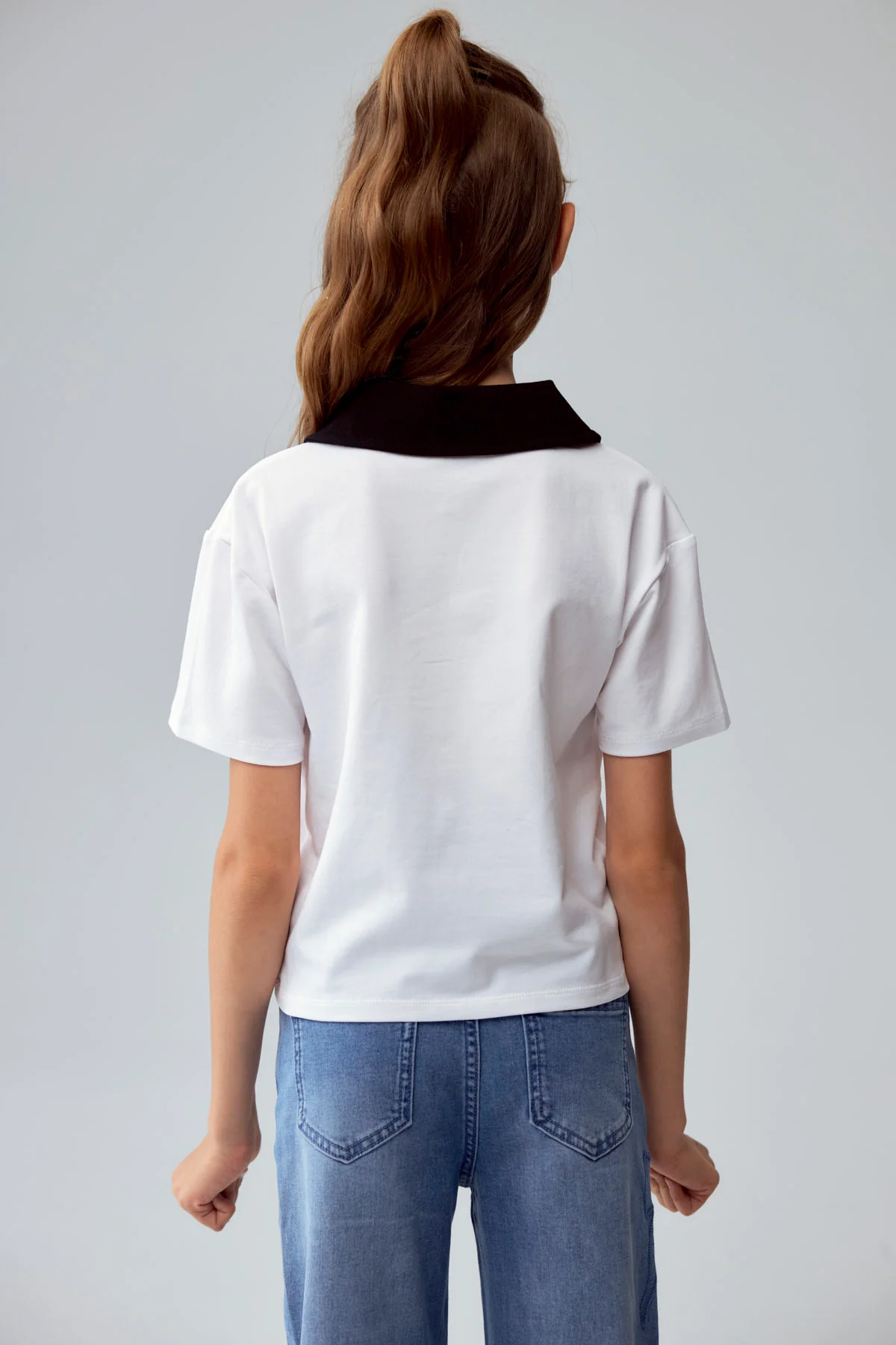 Polera Niña College Teen Blanco - Image 3