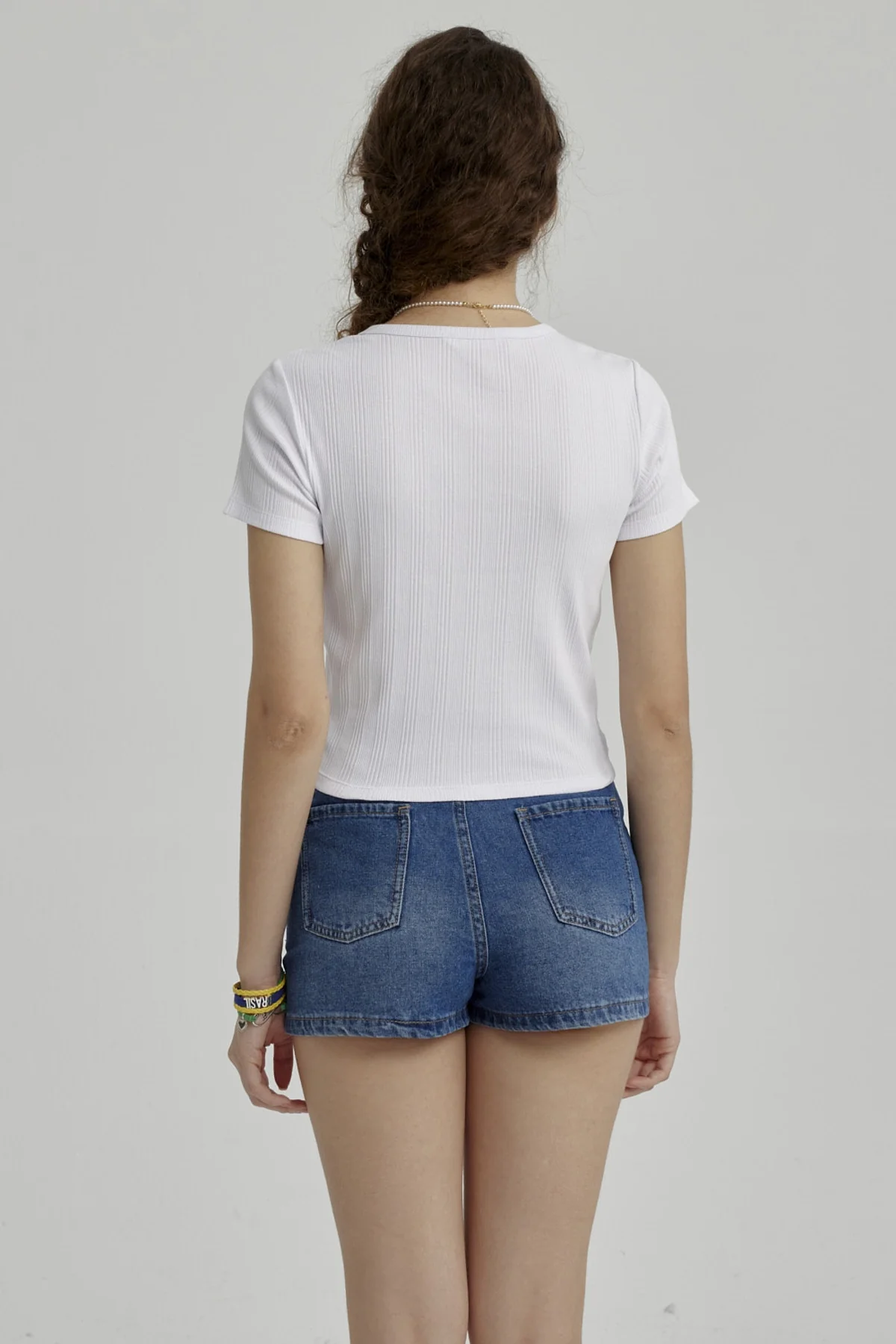 Polera Niña Con Argolla Blanco - Image 3