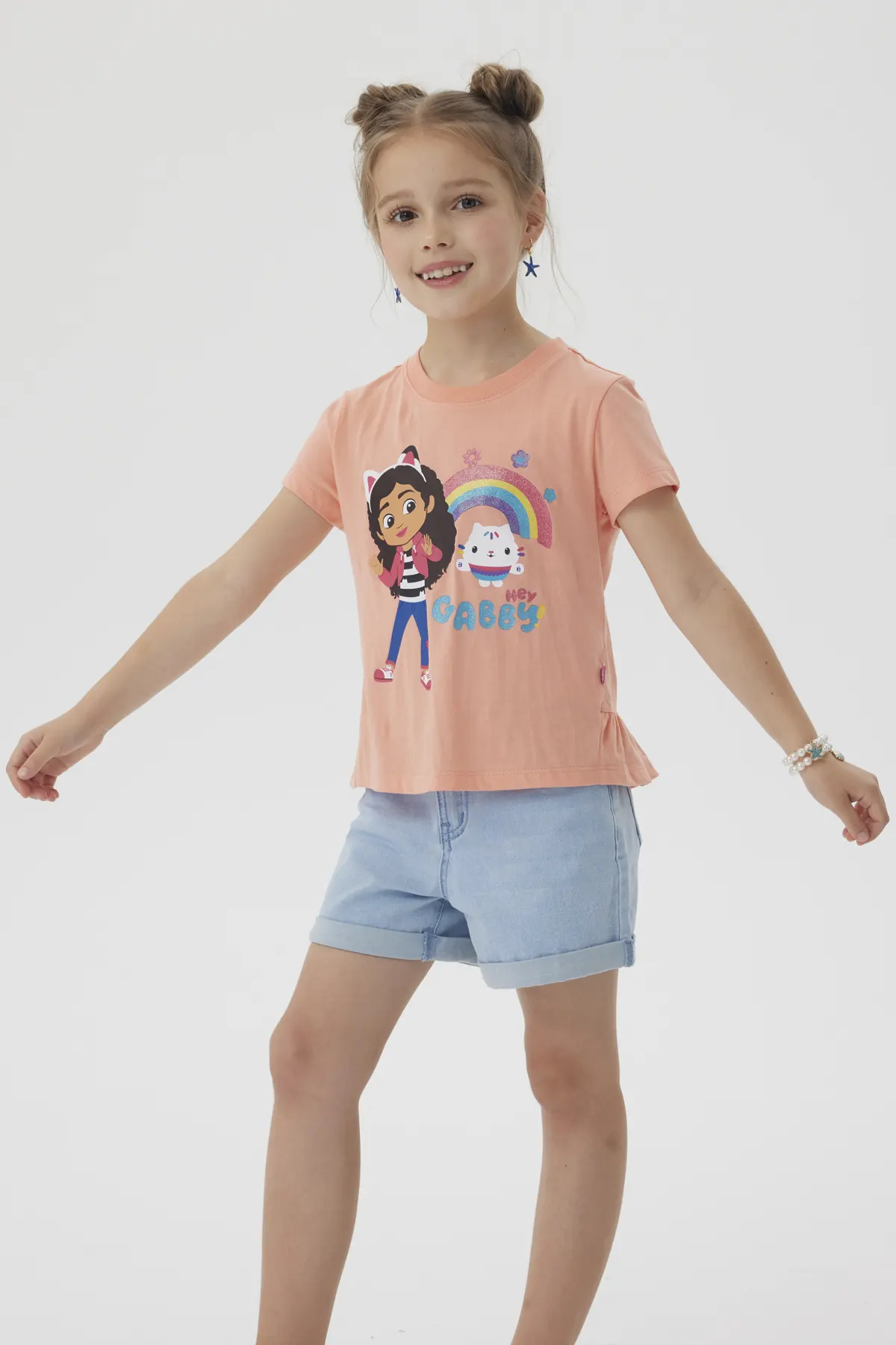 Polera Niña Gabby's Dollhouse Coral - Image 2