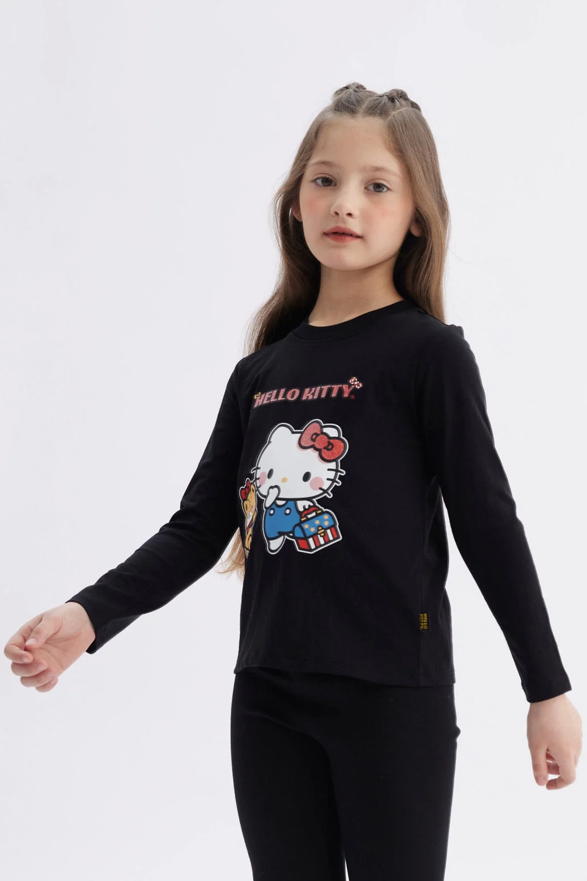 Polera Niña Hello Kitty Negro - Image 2