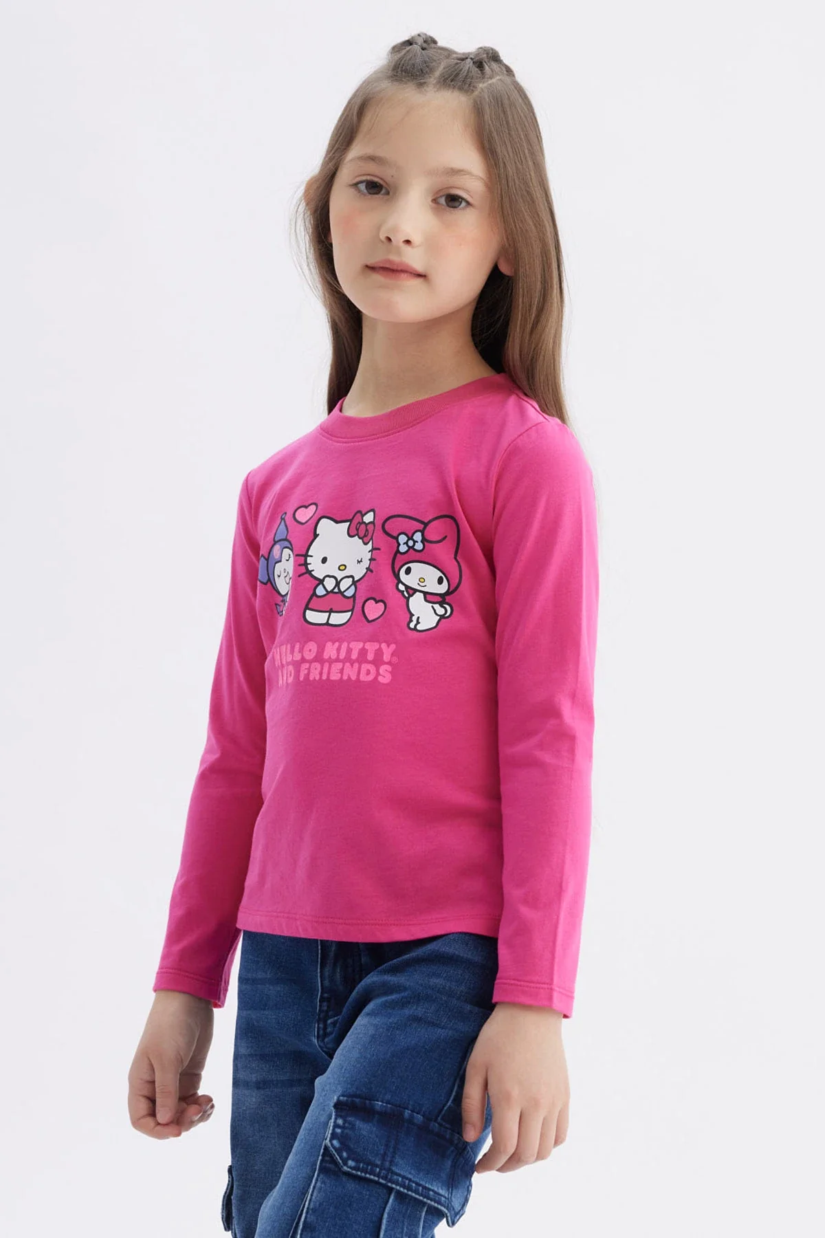 Polera Niña Hello Kitty Y Sus Amigos Fucsia - Image 2