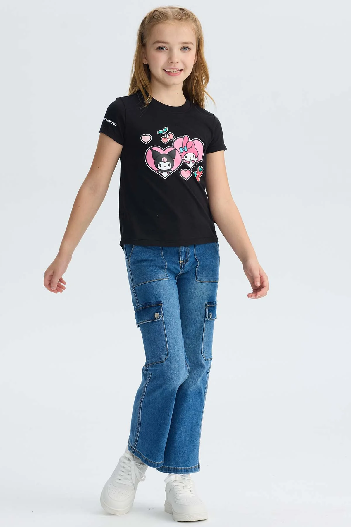 Polera Niña Kuromi Negro - Image 4