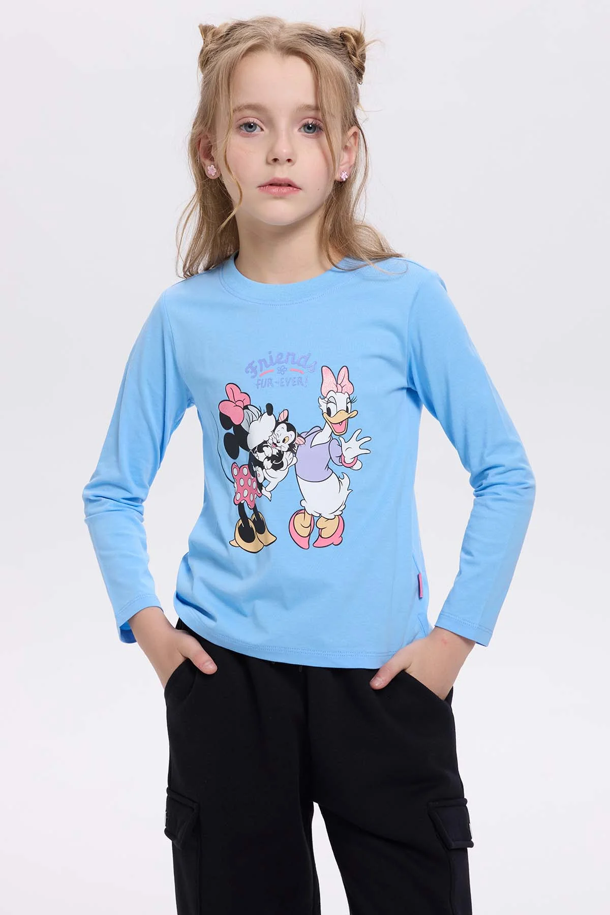 Polera Niña Minnie & Daisy Celeste - Image 2