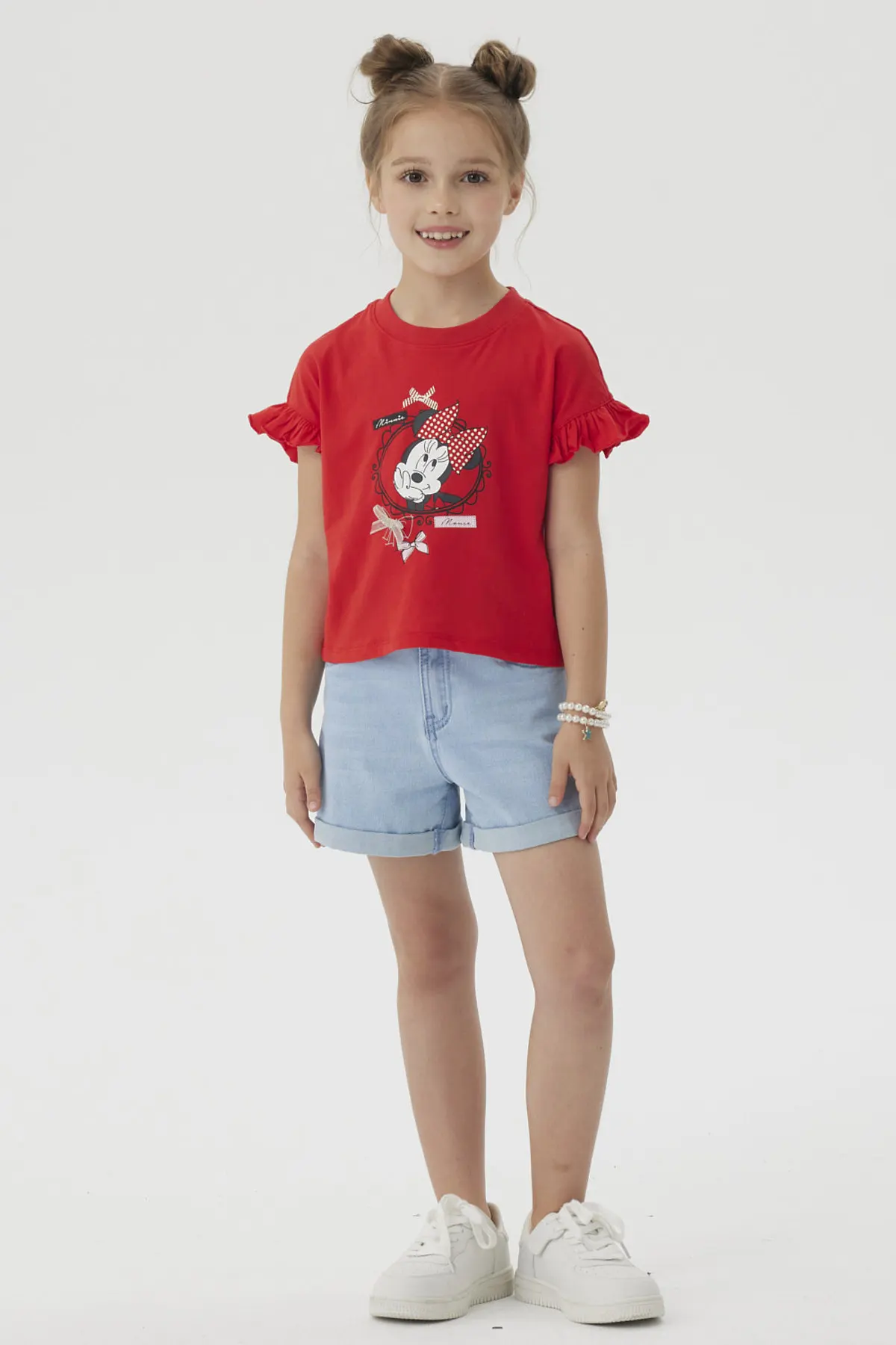 Polera Niña Minnie Rojo - Image 4