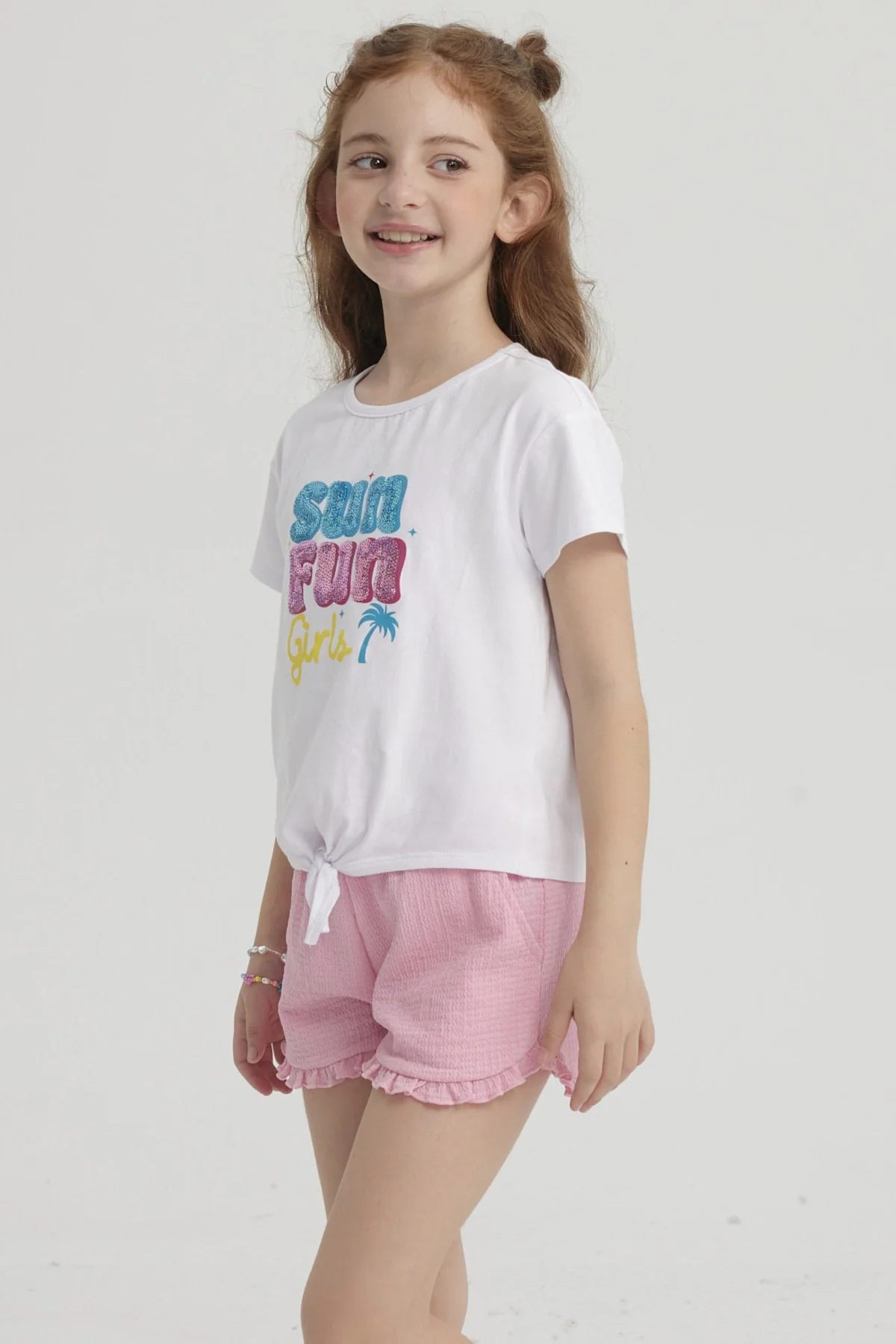 Polera Niña Nudo Blanco - Image 2