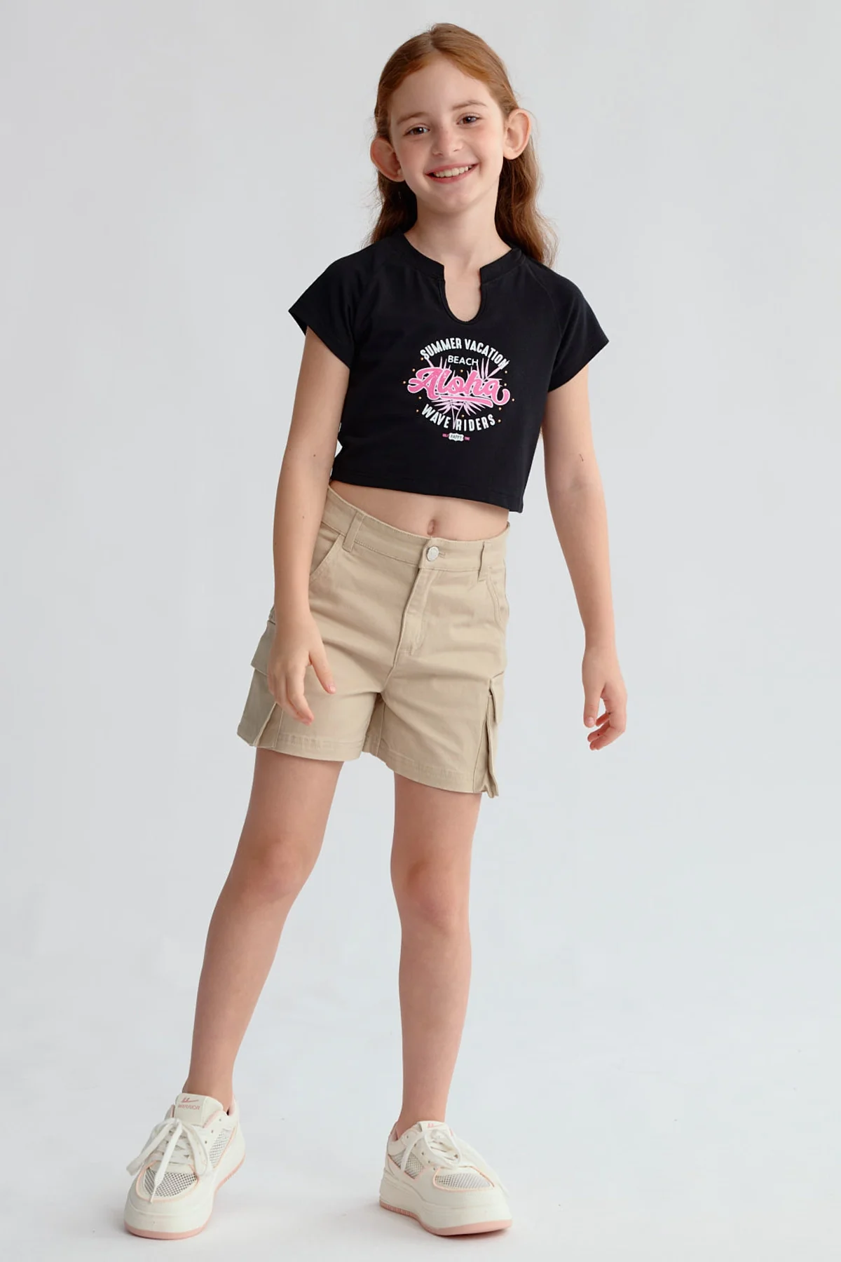 Polera Niña Print Negro - Image 4