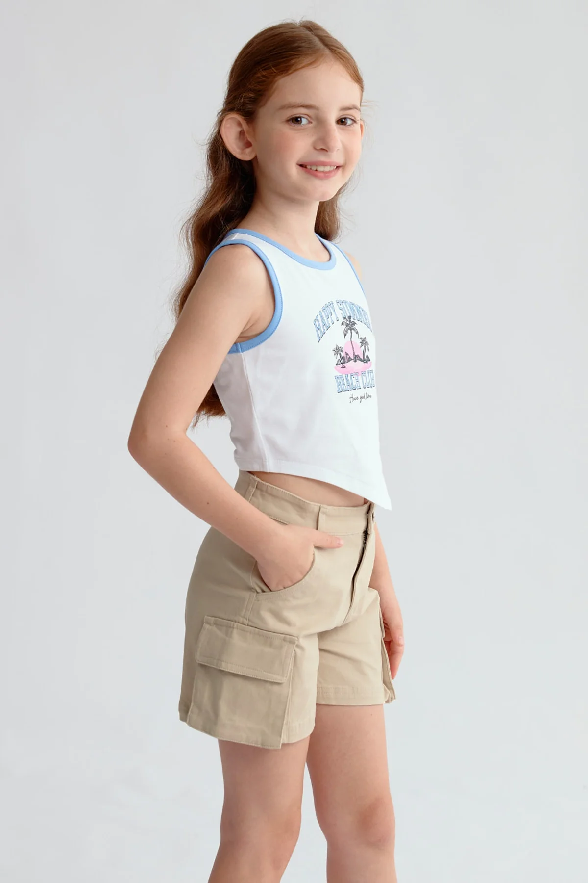 Polera Niña Print Posicional Blanco - Image 2