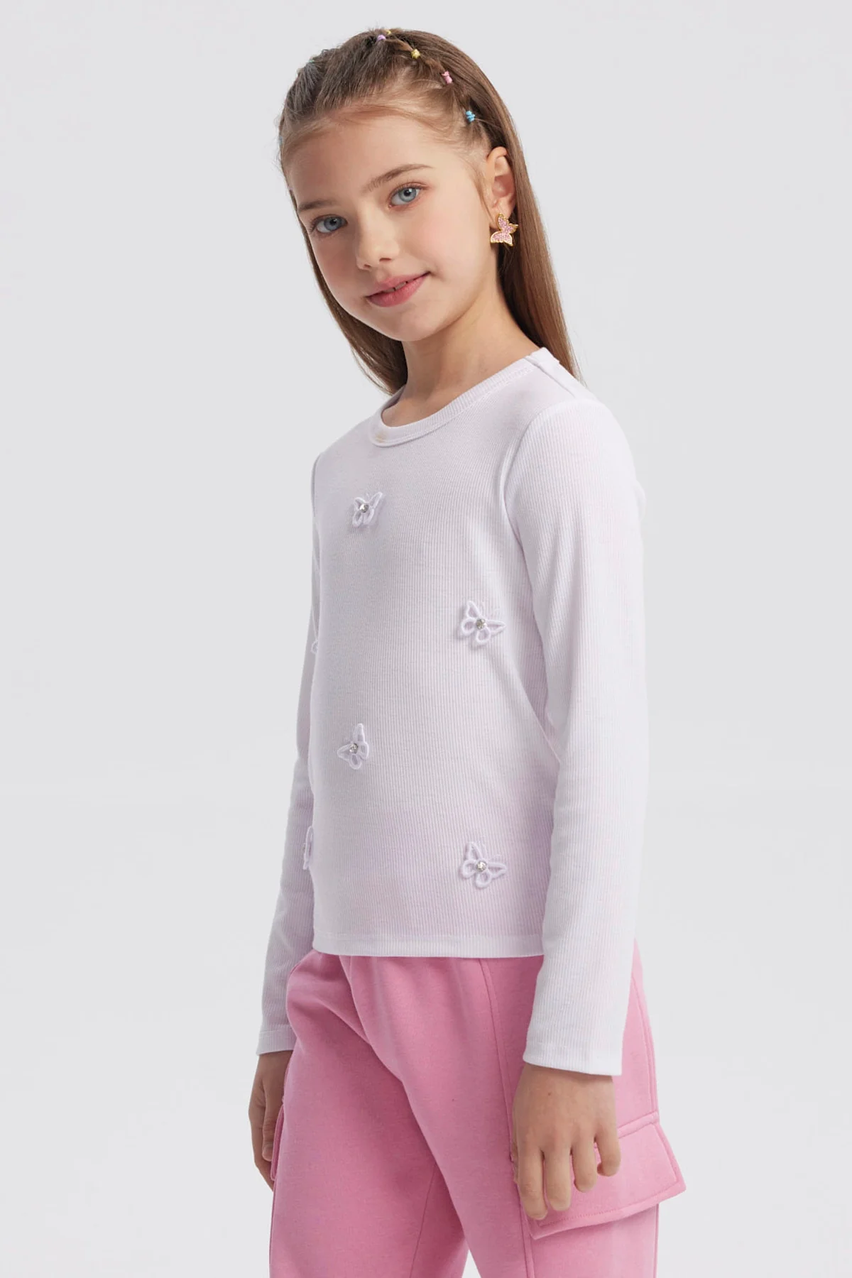 Polera Niña Slim Blanco - Image 2