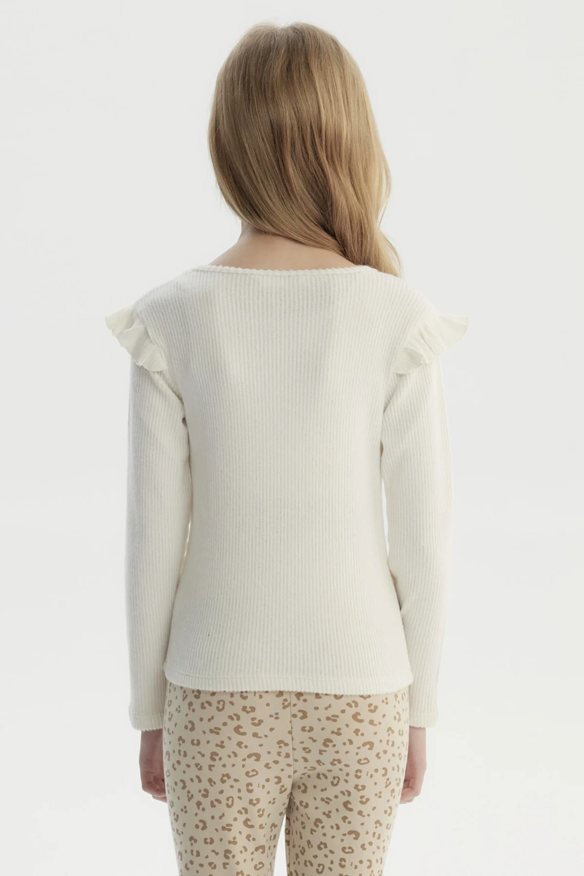 Polera Niña Slim Crudo - Image 3