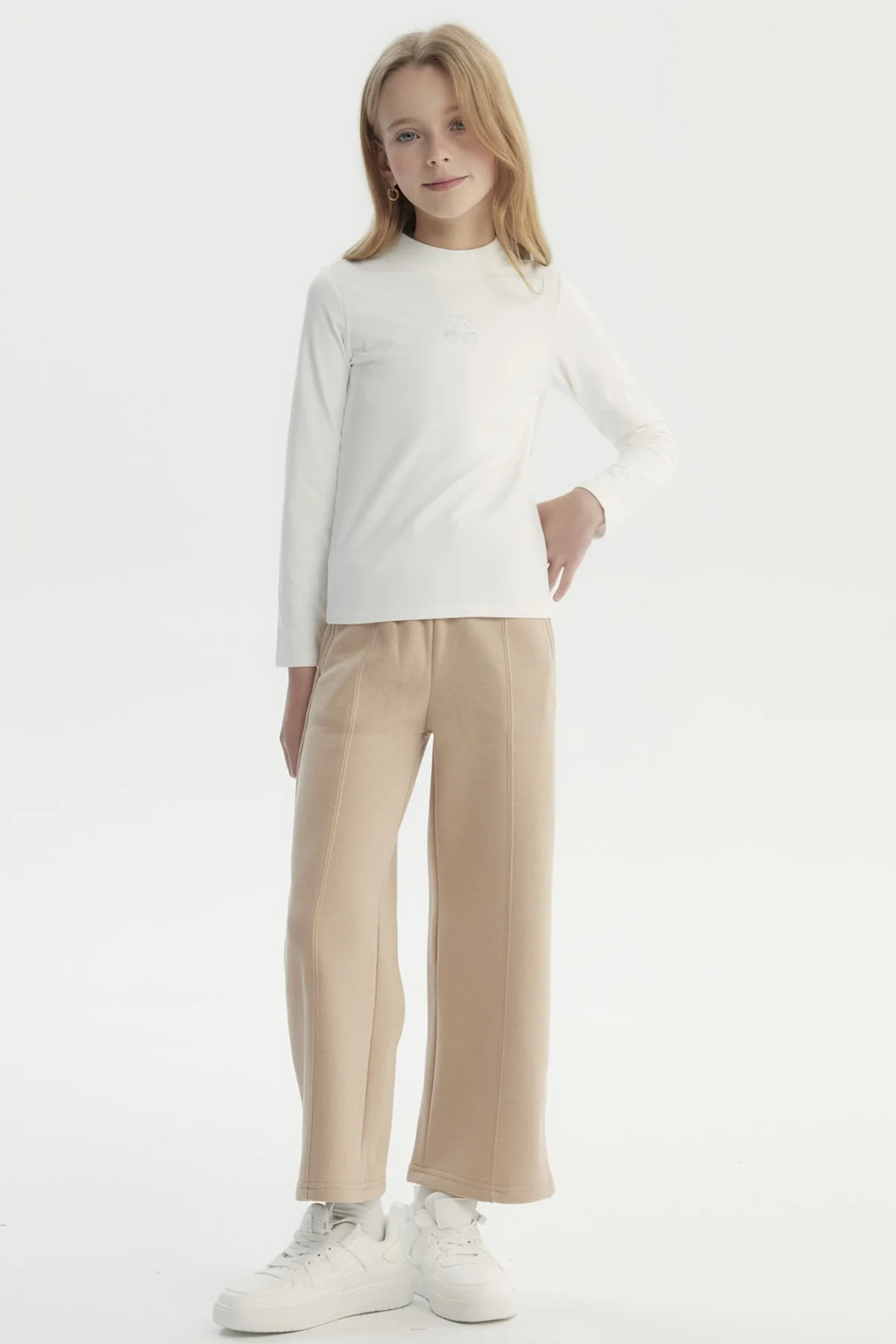 Polera Niña Slim Crudo - Image 4
