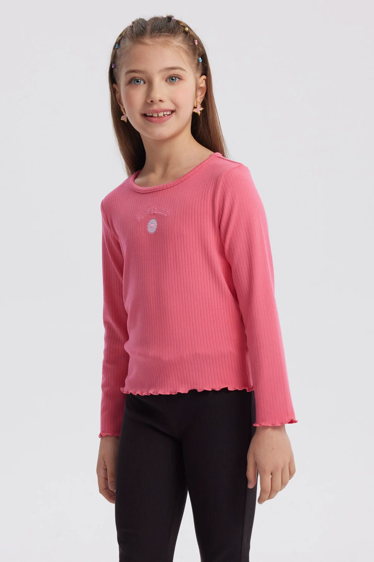 Polera Niña Slim Fucsia - Image 2