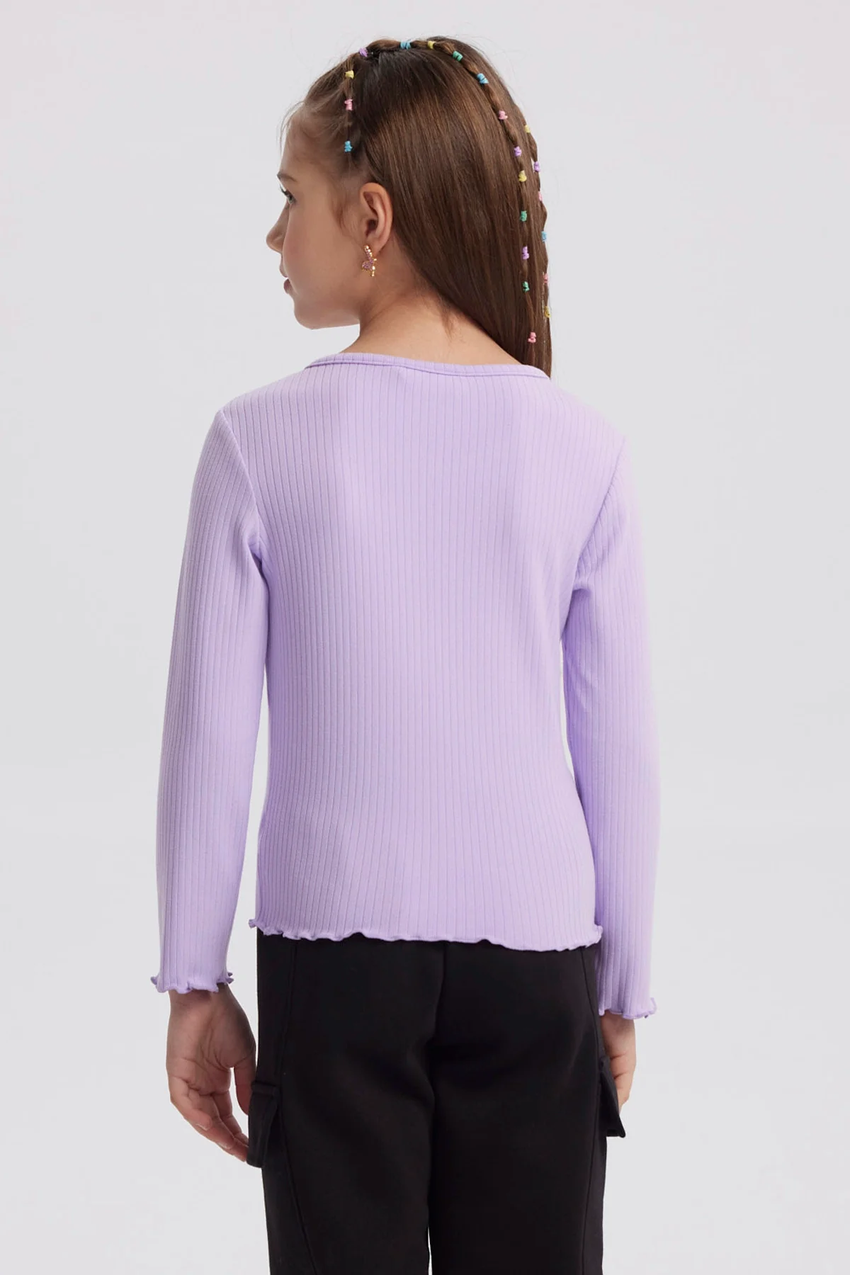 Polera Niña Slim Lila - Image 3
