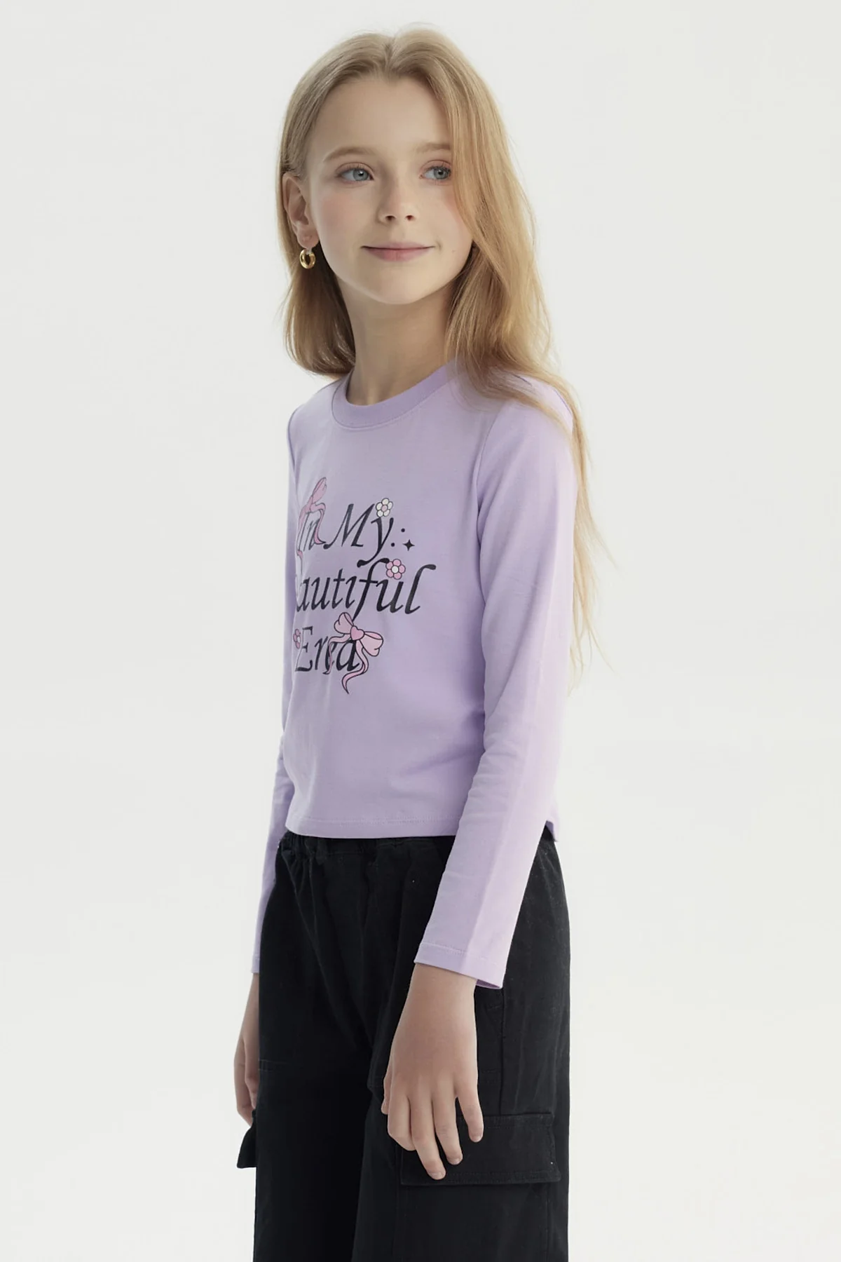 Polera Niña Slim Lila - Image 2