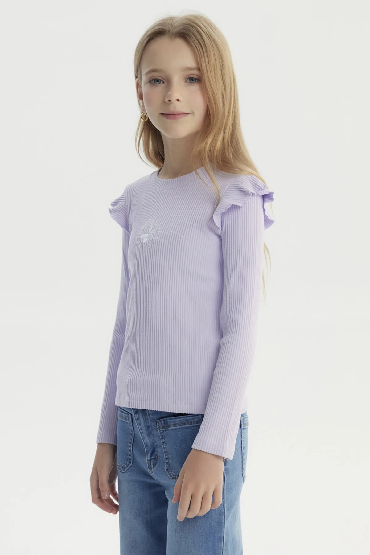 Polera Niña Slim Lila - Image 2