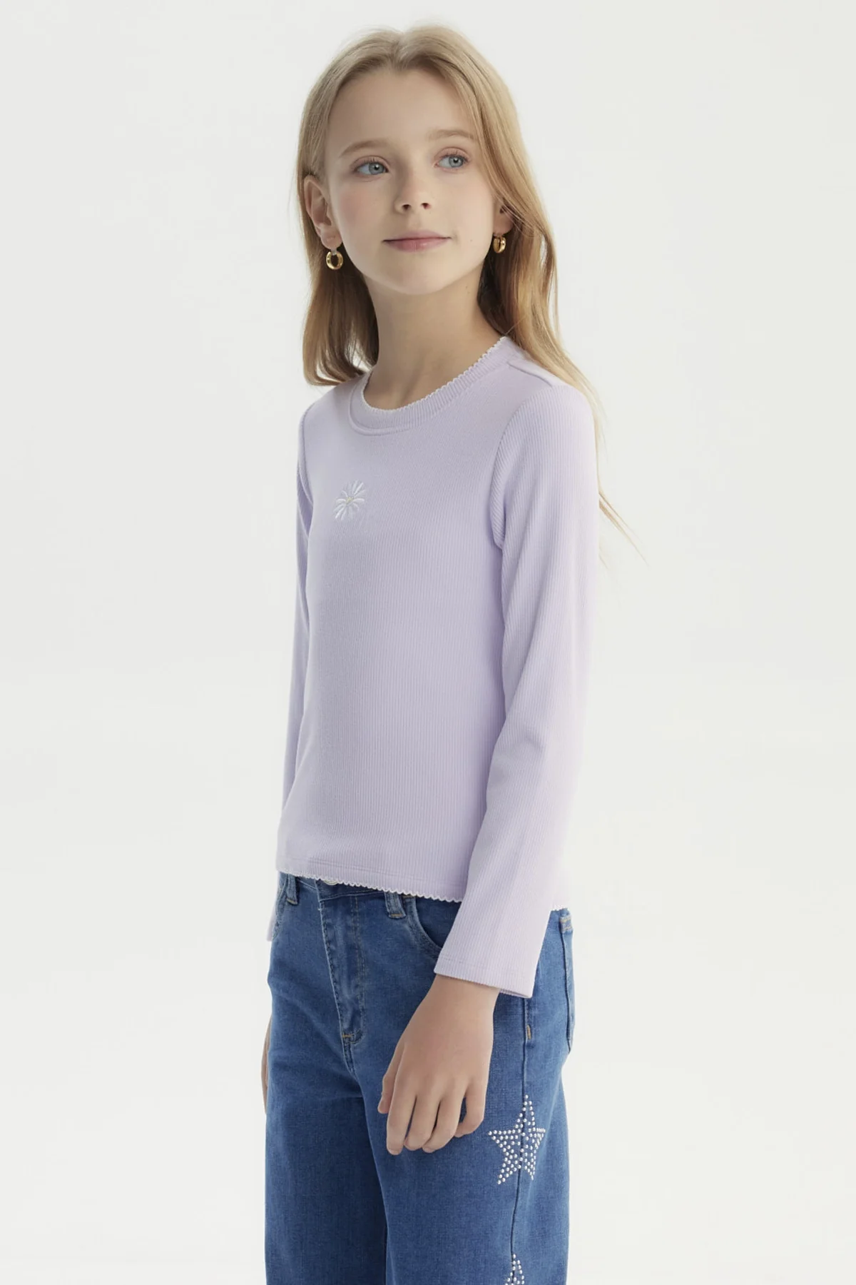 Polera Niña Slim Lila - Image 2