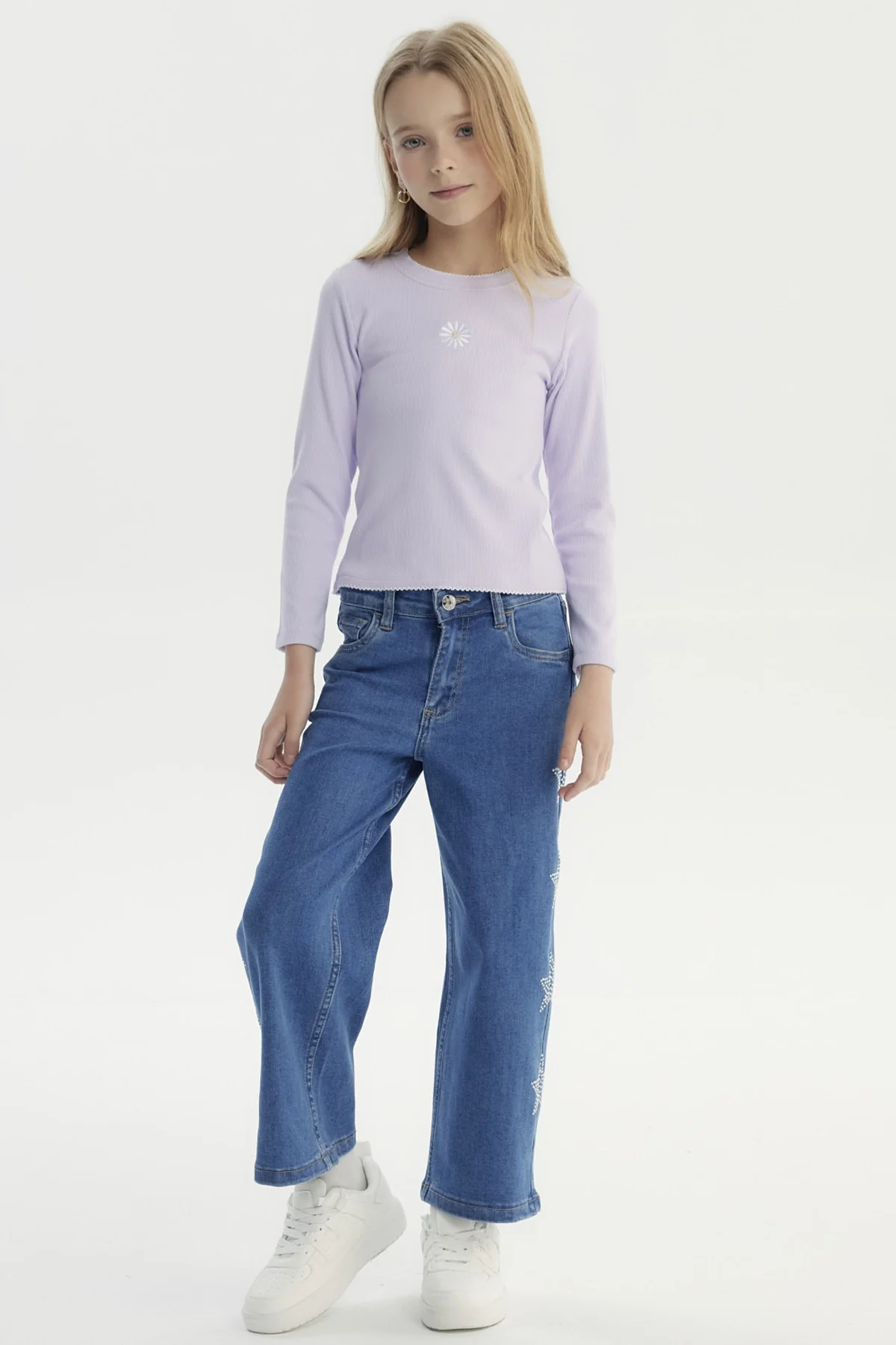Polera Niña Slim Lila - Image 4