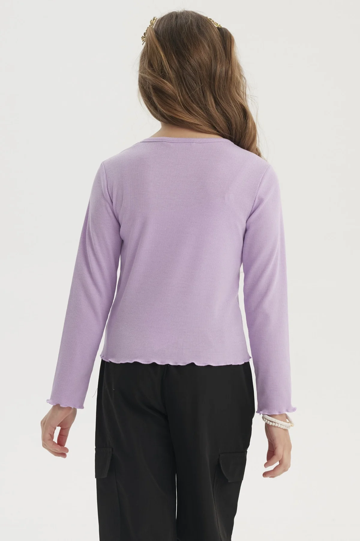 Polera Niña Slim Morado - Image 3