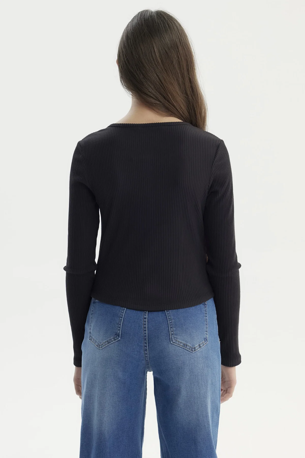 Polera Niña Slim Negro - Image 3