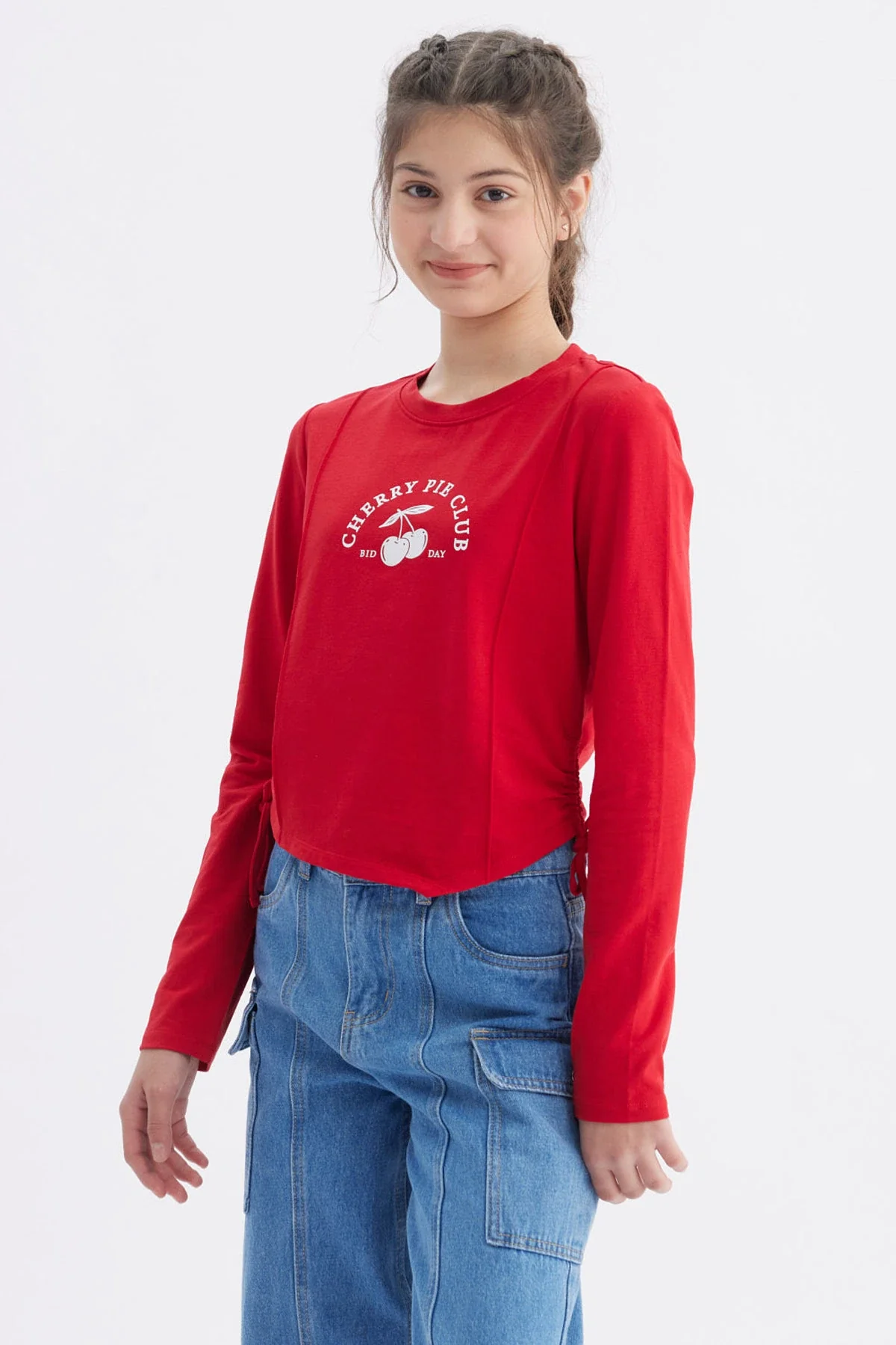 Polera Niña Slim Rojo - Image 2