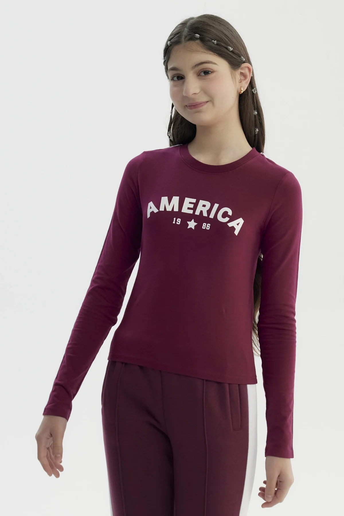 Polera Niña Slim Rojo - Image 2
