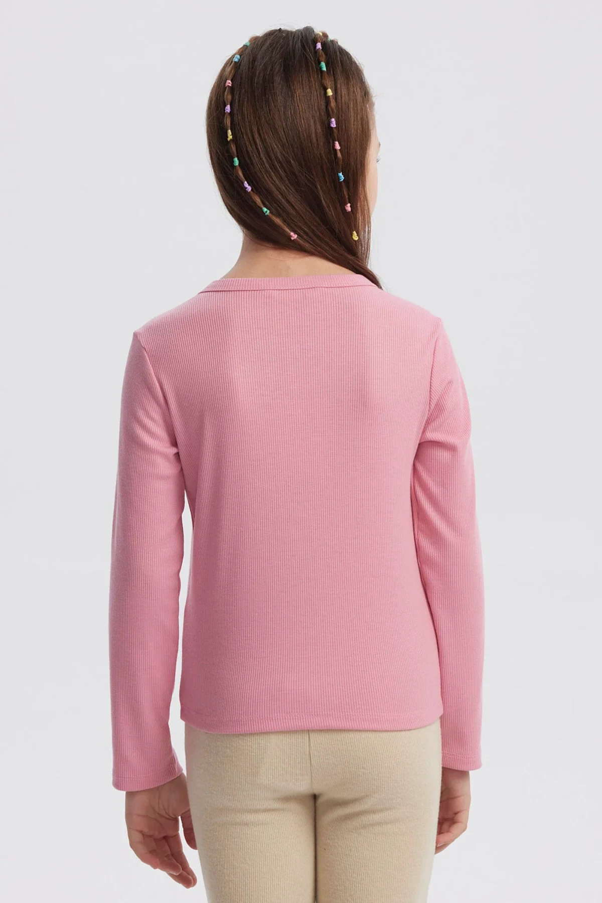 Polera Niña Slim Rosado - Image 3