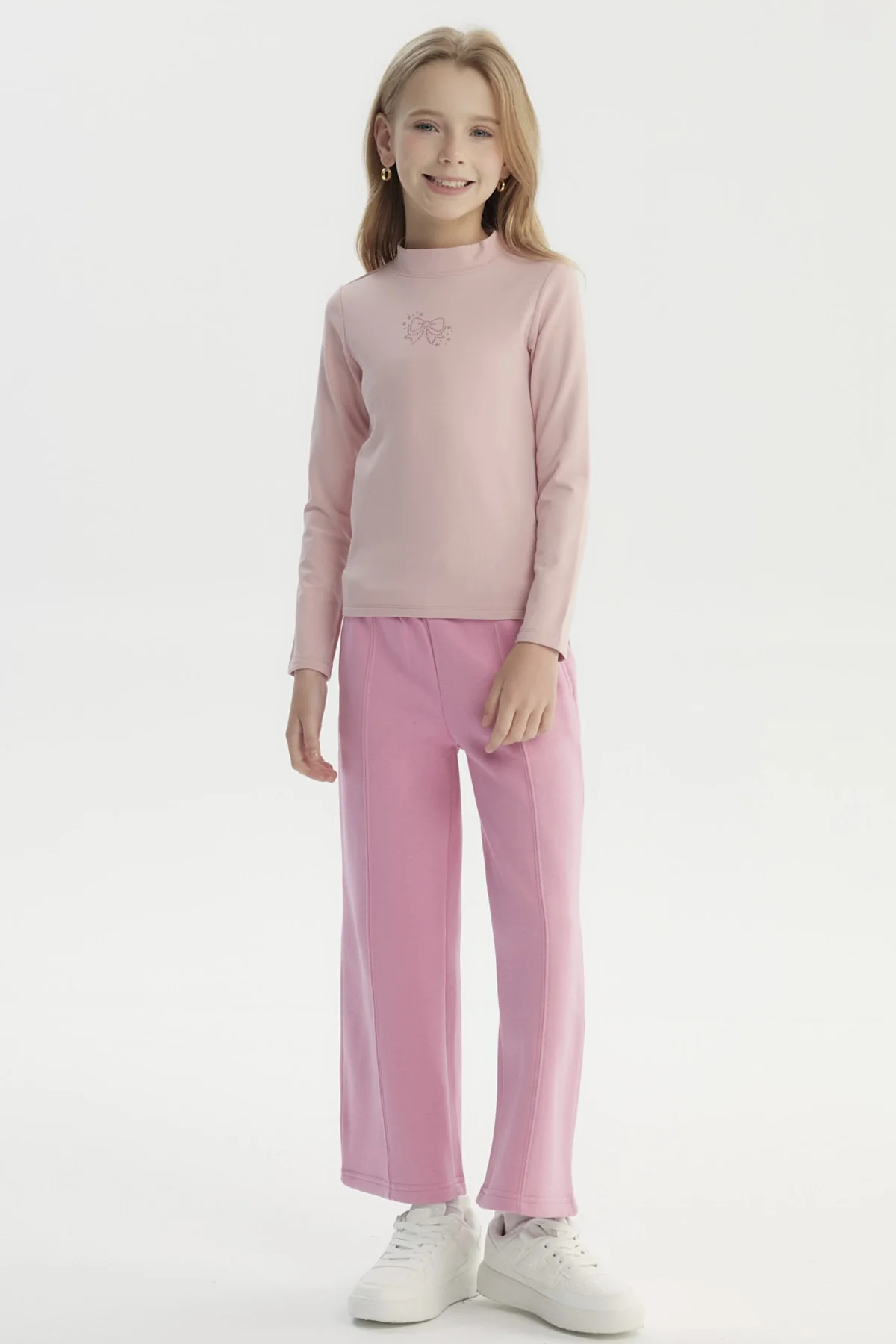 Polera Niña Slim Rosado - Image 4