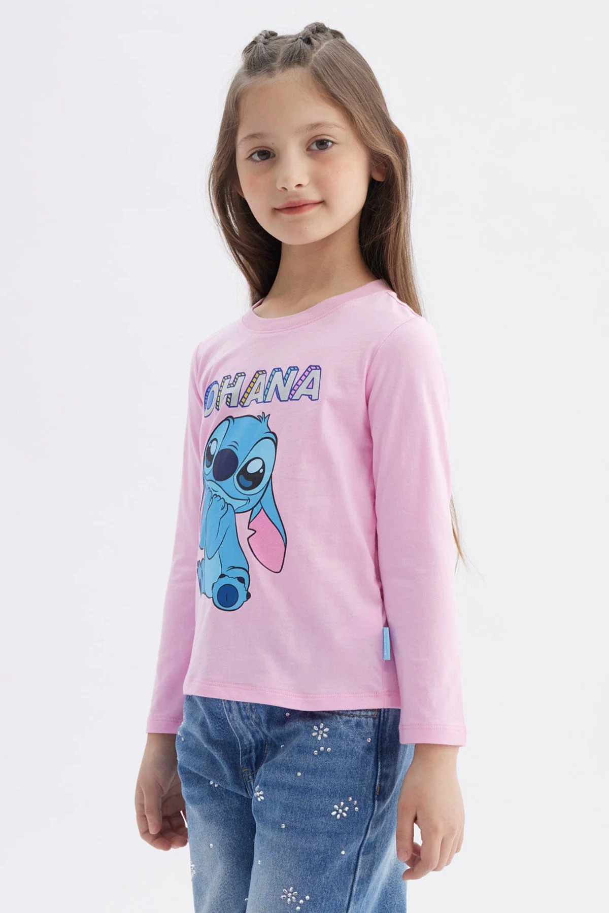 Polera Niña Stitch Rosado - Image 2