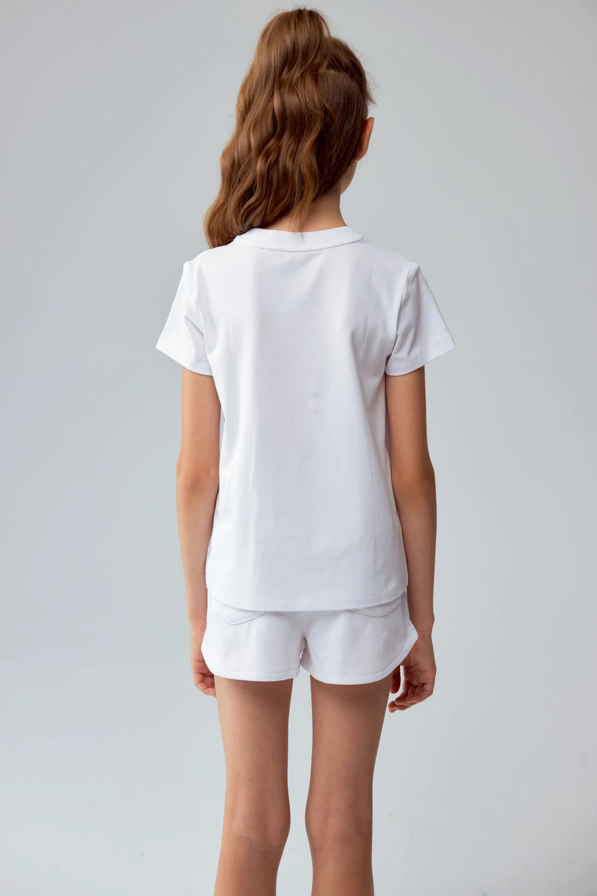 Polera Niña Textura Blanco - Image 3
