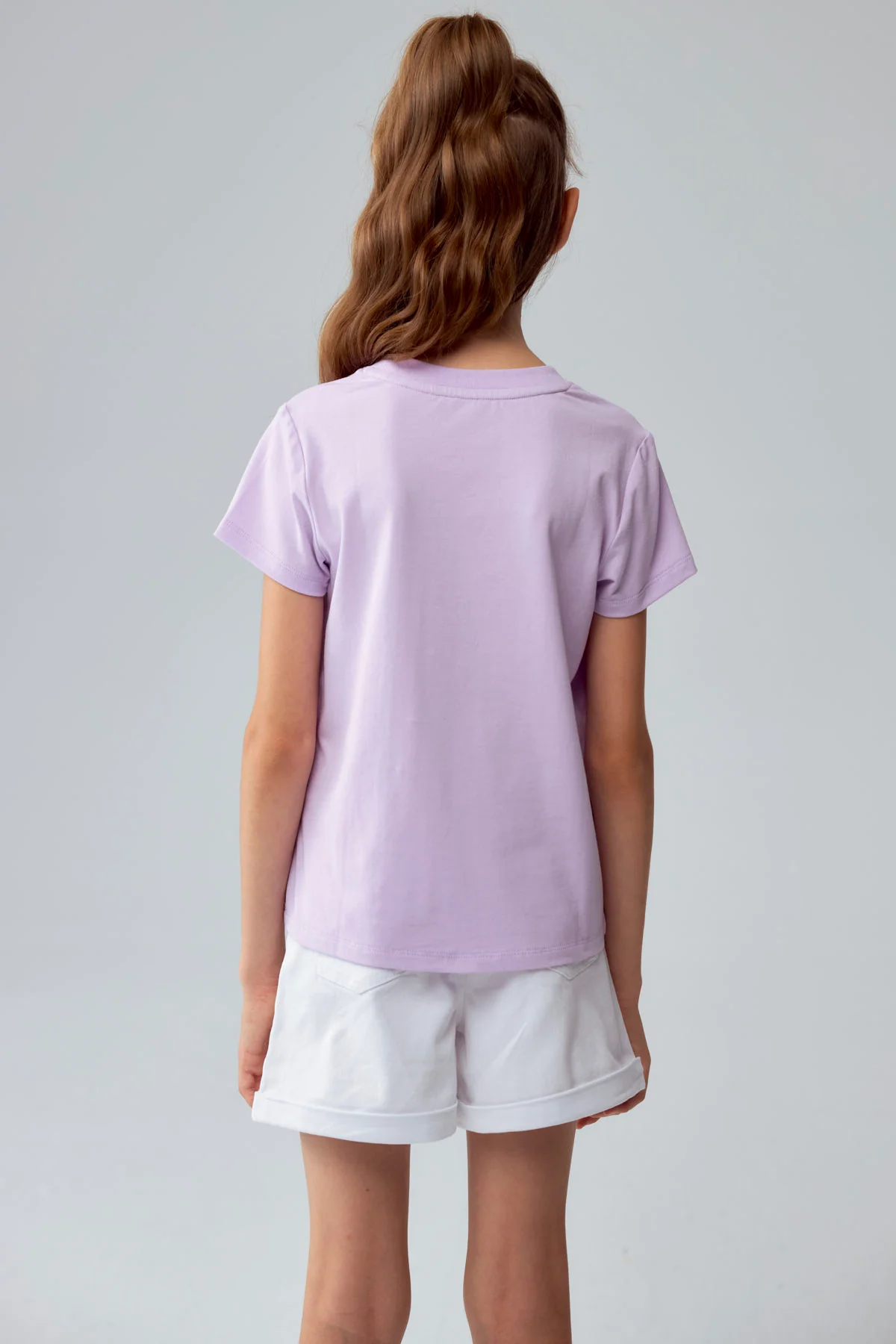 Polera Niña Textura Lila - Image 3