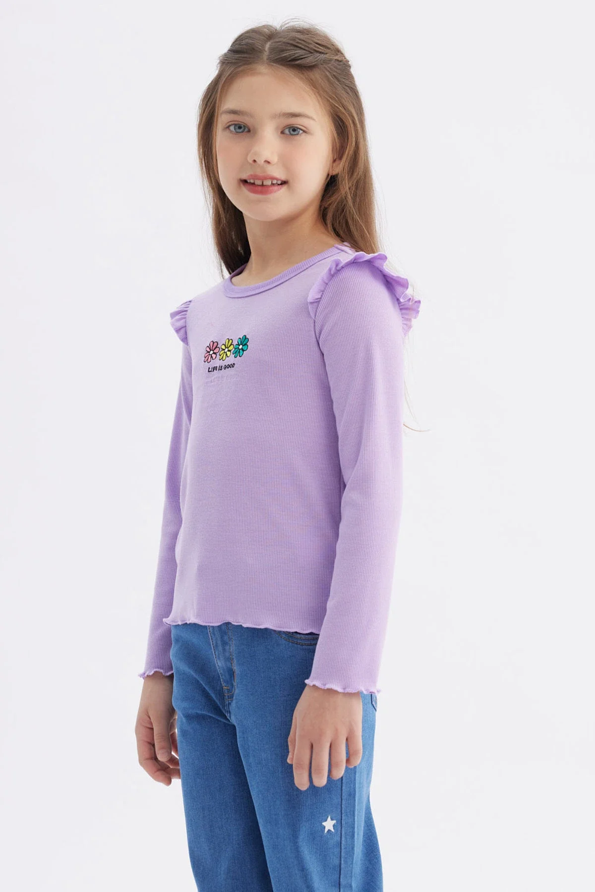 Polera Niña Vuelos Lila - Image 2