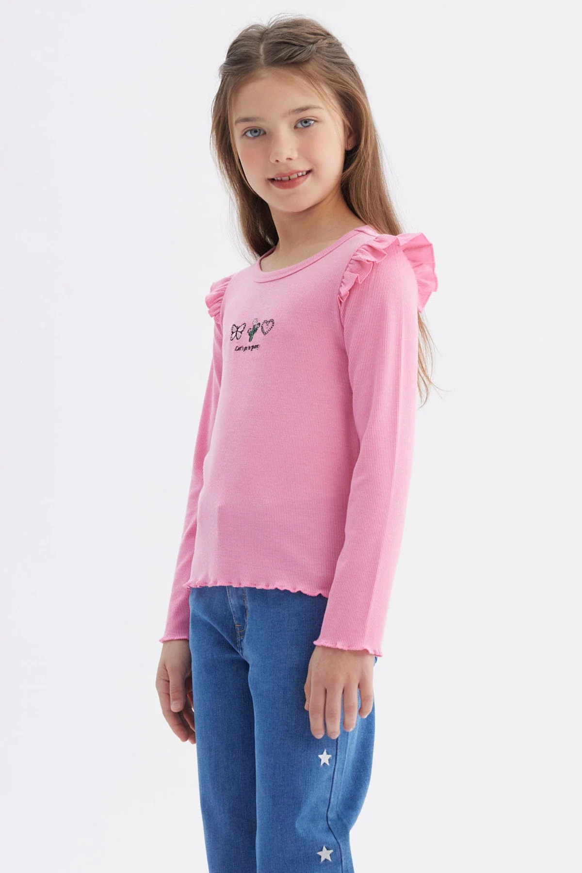 Polera Niña Vuelos Rosado - Image 2
