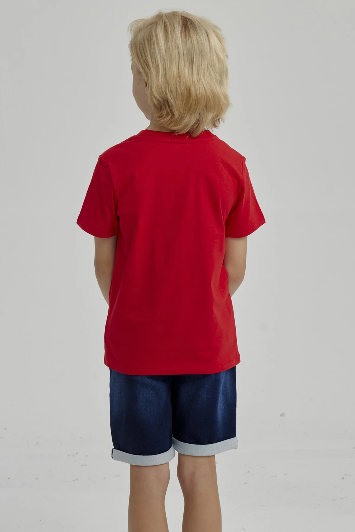 Polera Niño Básica Estampada Rojo - Image 3