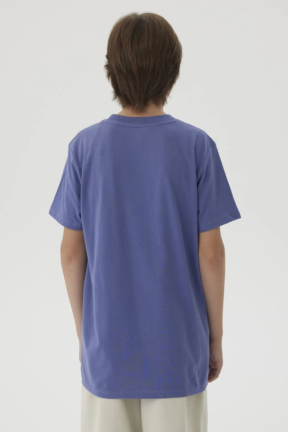 Polera Niño Básica Estampada Violeta - Image 3