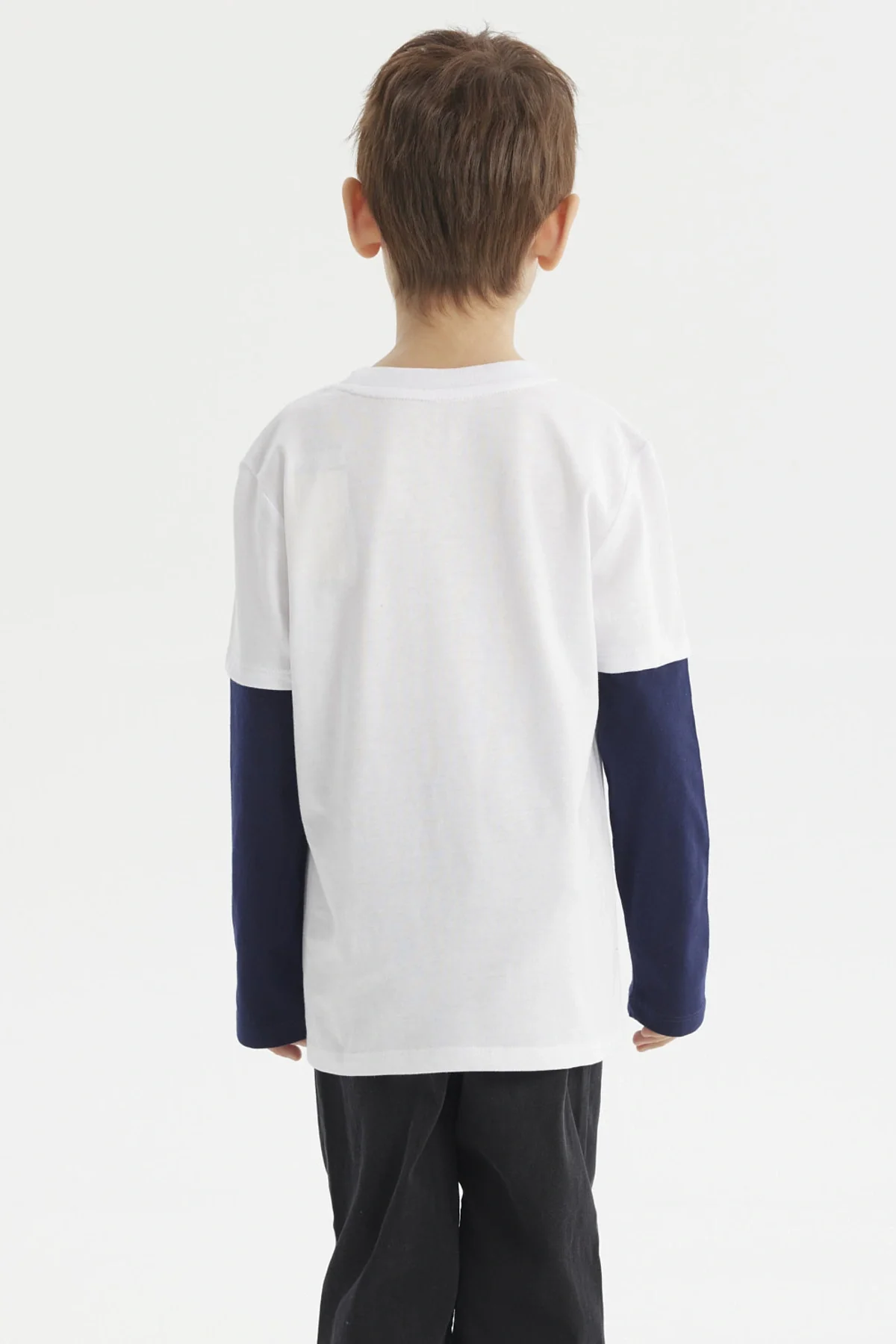 Polera Niño Básica Print Blanco - Image 3