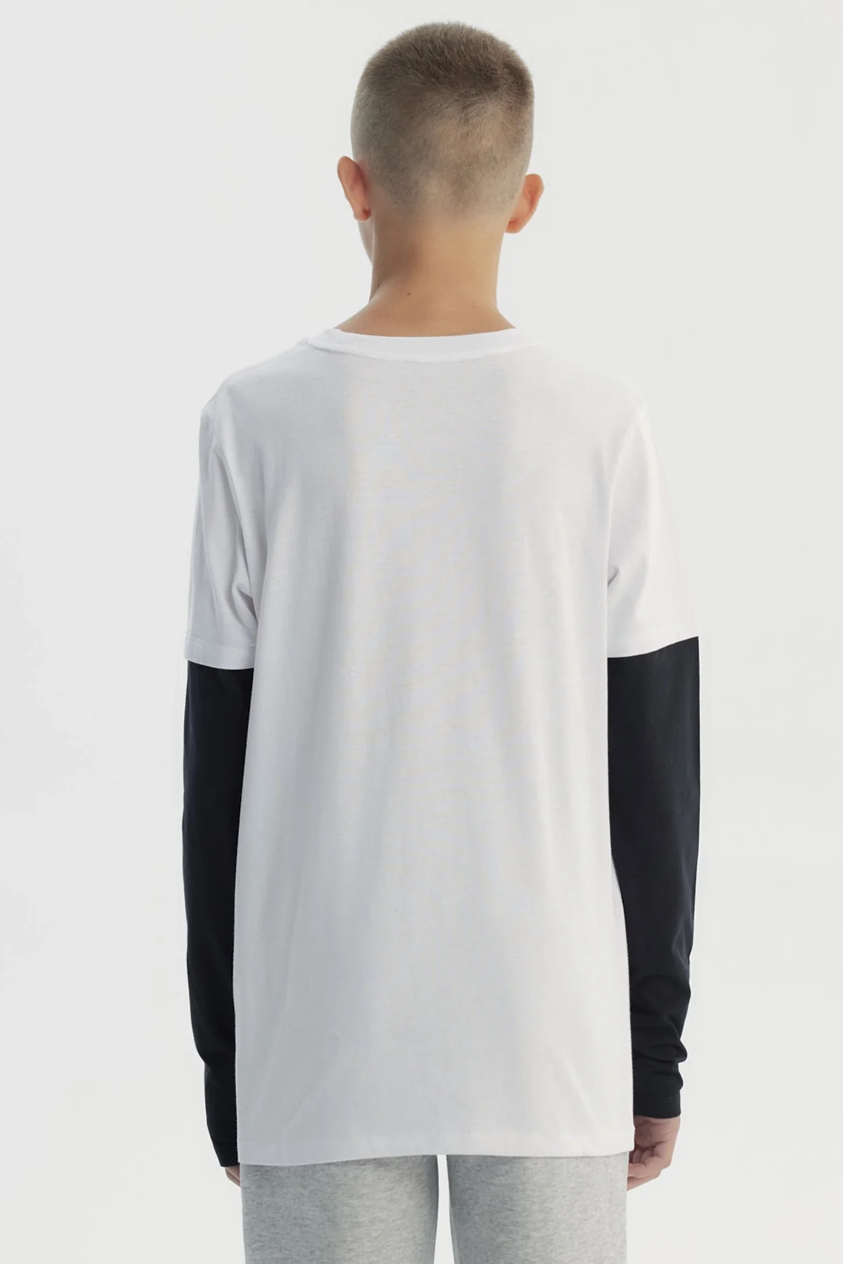 Polera Niño Básica Print Blanco - Image 3