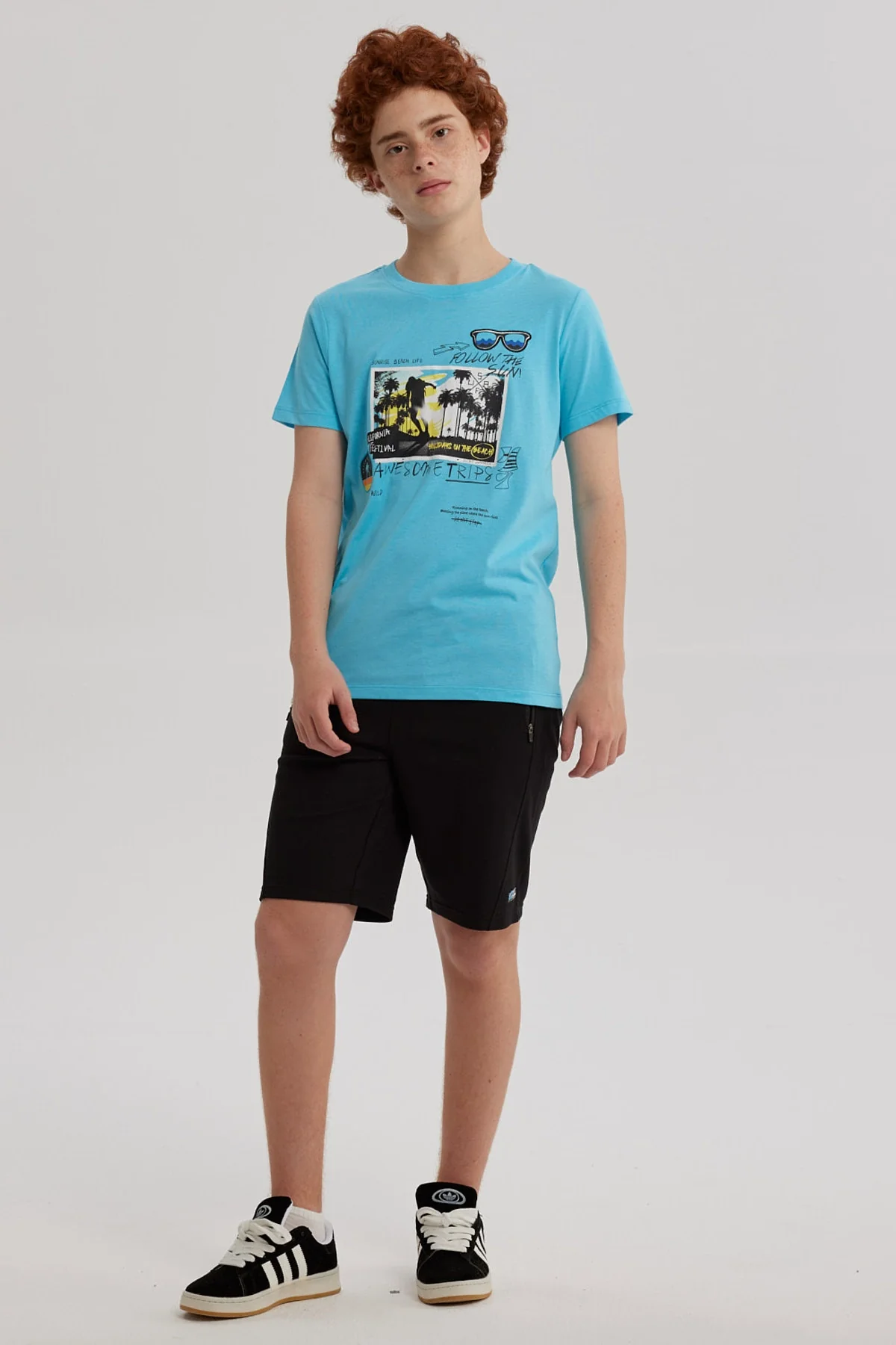 Polera Niño Bordado Menta - Image 4