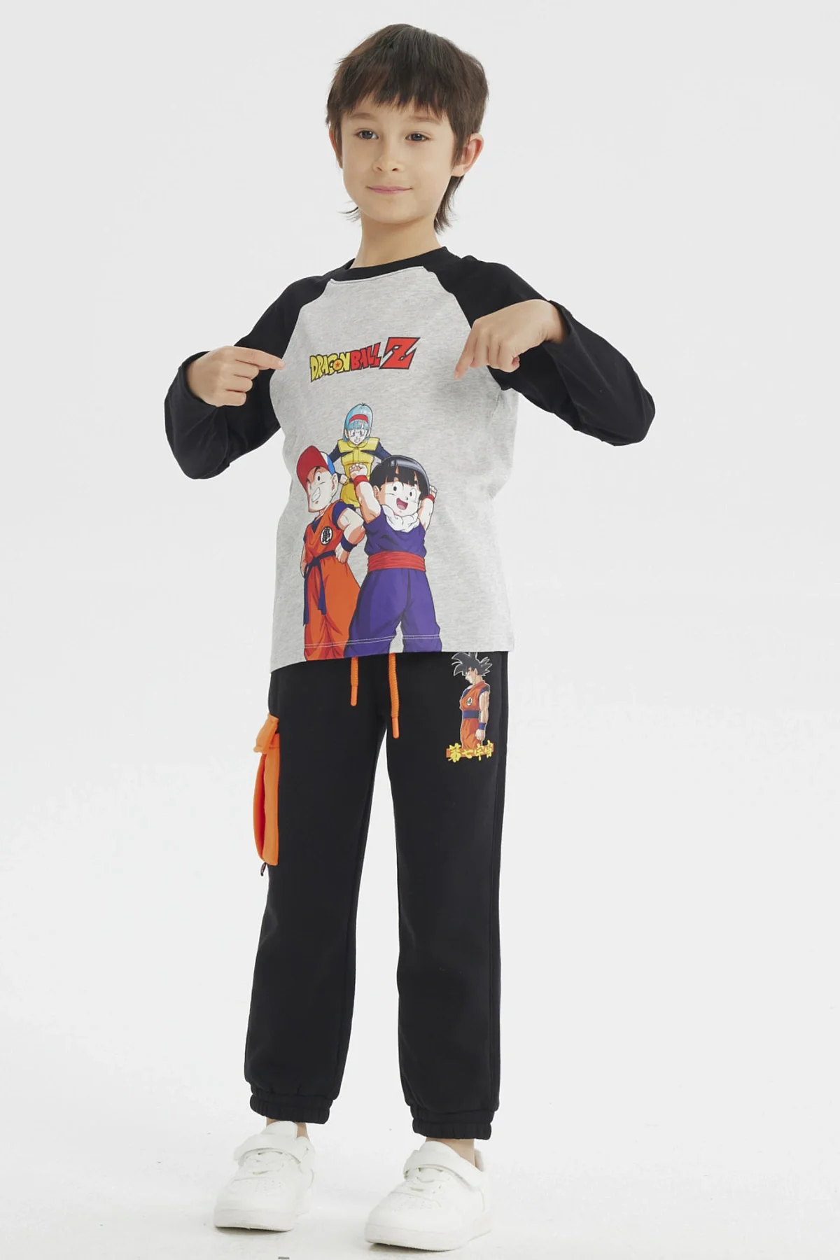 Polera Niño Dragon Ball Z Gris Melange - Image 4