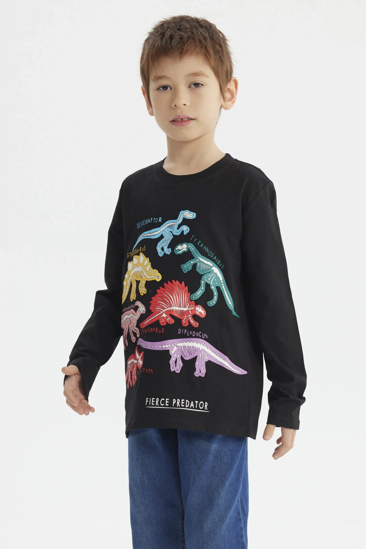 Polera Niño Fosforecente Negro - Image 2