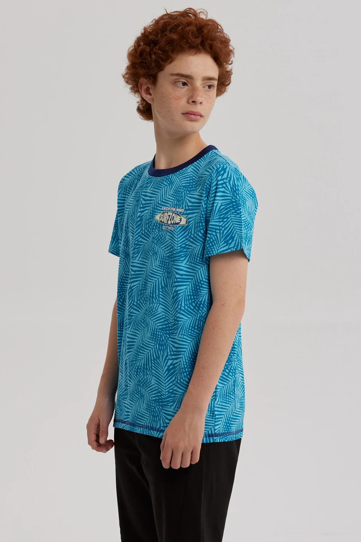 Polera Niño Full Print Y Estampado Menta - Image 2
