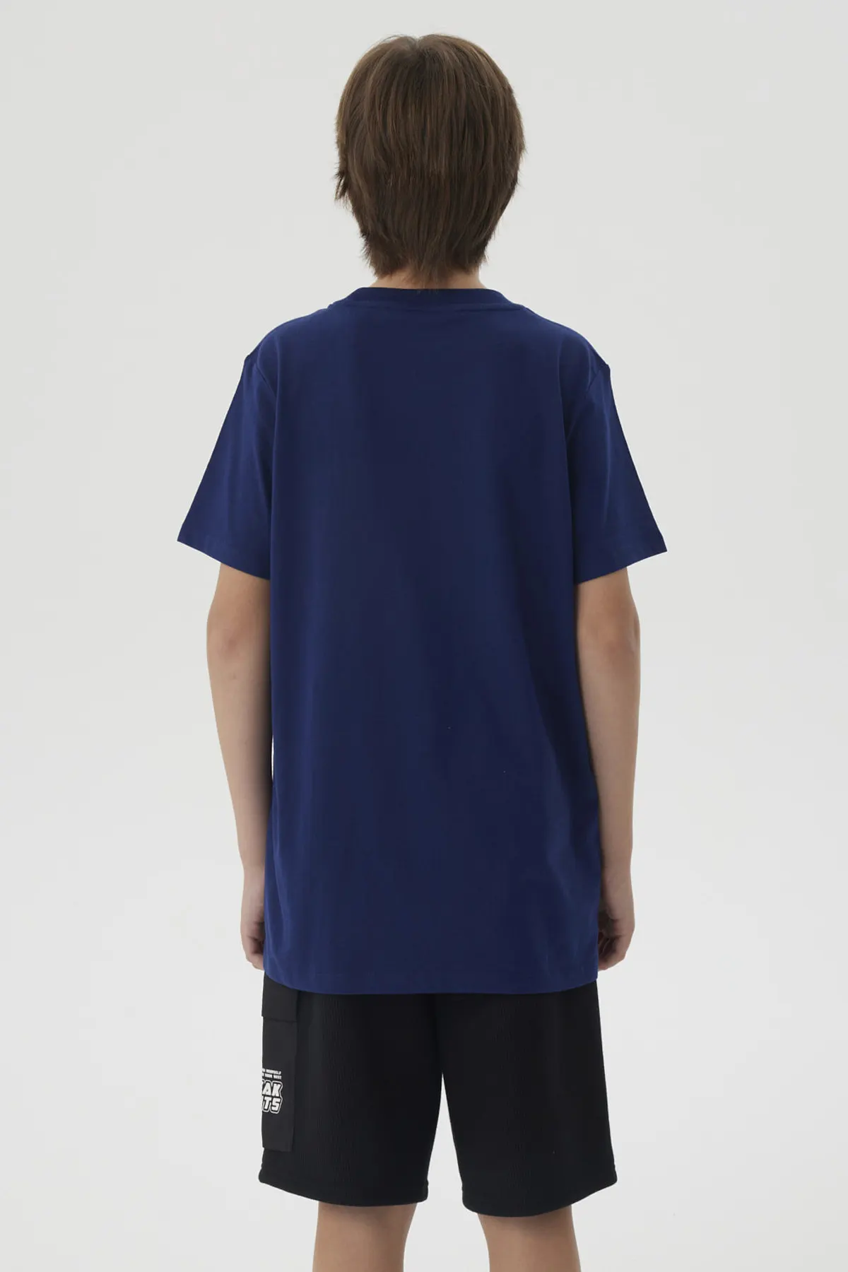 Polera Niño Mini Print Posicional Azul Oscuro - Image 3