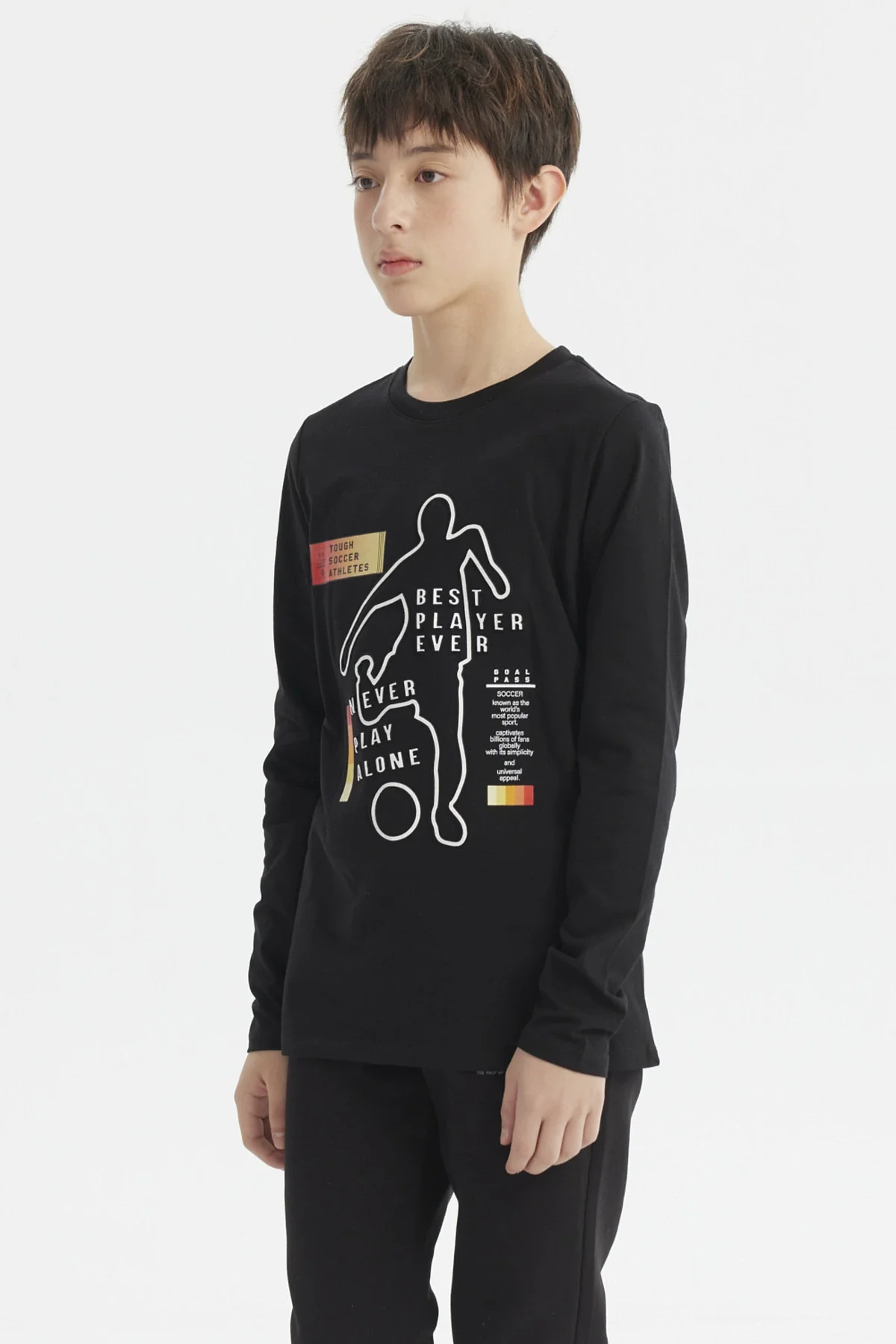 Polera Niño Print 3D Negro - Image 2