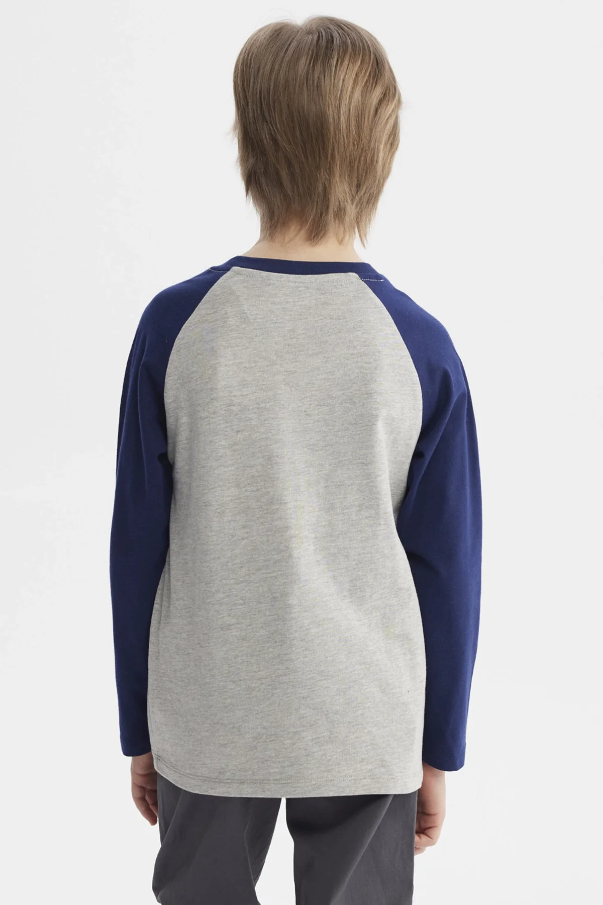 Polera Niño Print Adventure Gris Melange - Image 3